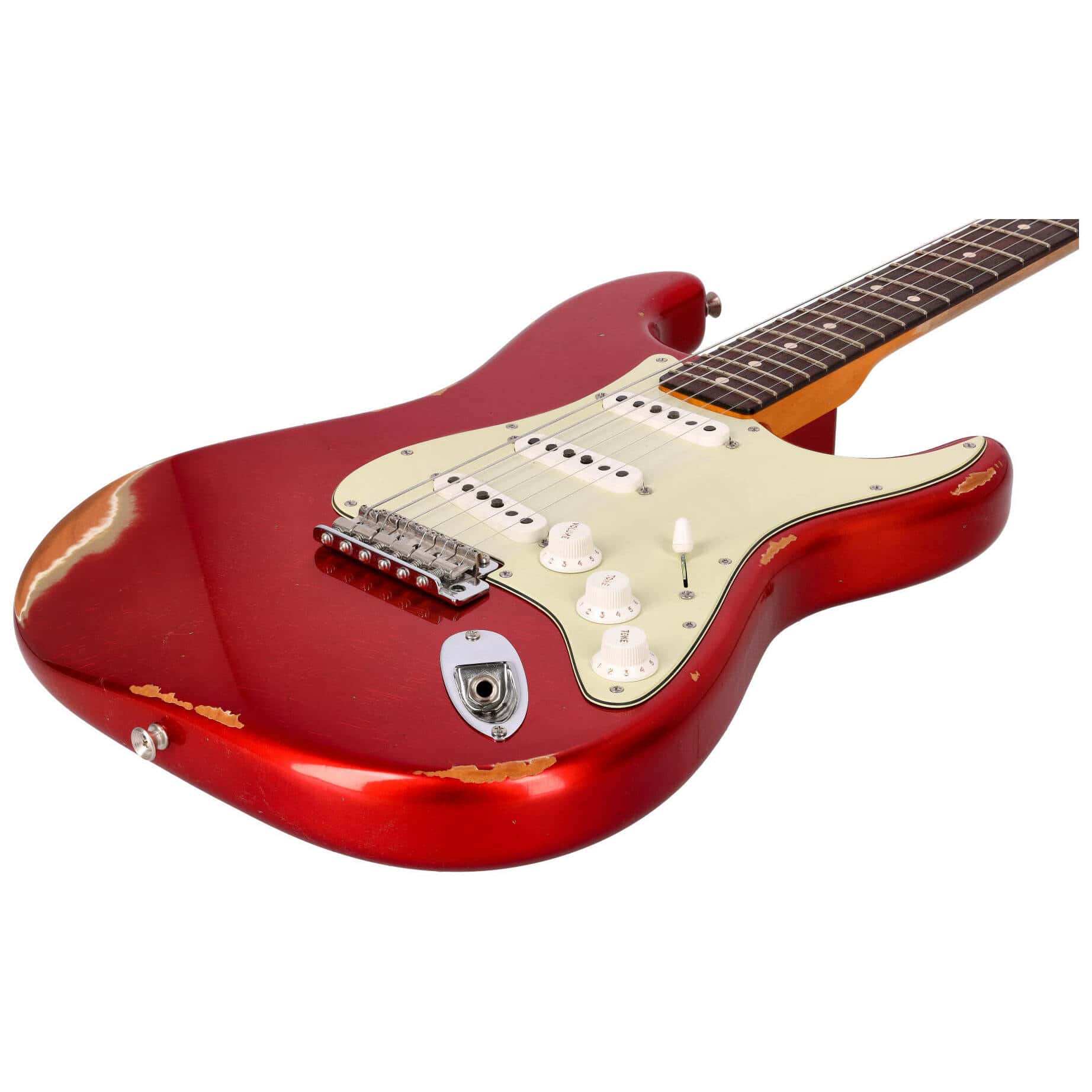 Fender Custom Shop 1963 Stratocaster Relic Aged Candy Apple Red Metallic 7