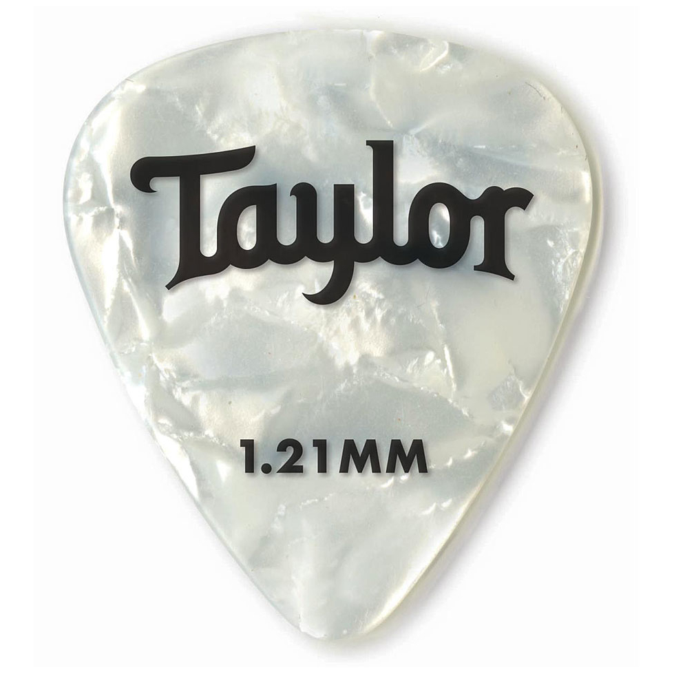 Taylor - Taylor 351 Celluloid Picks White Pearl 1.21 Packung mit 12 Stück