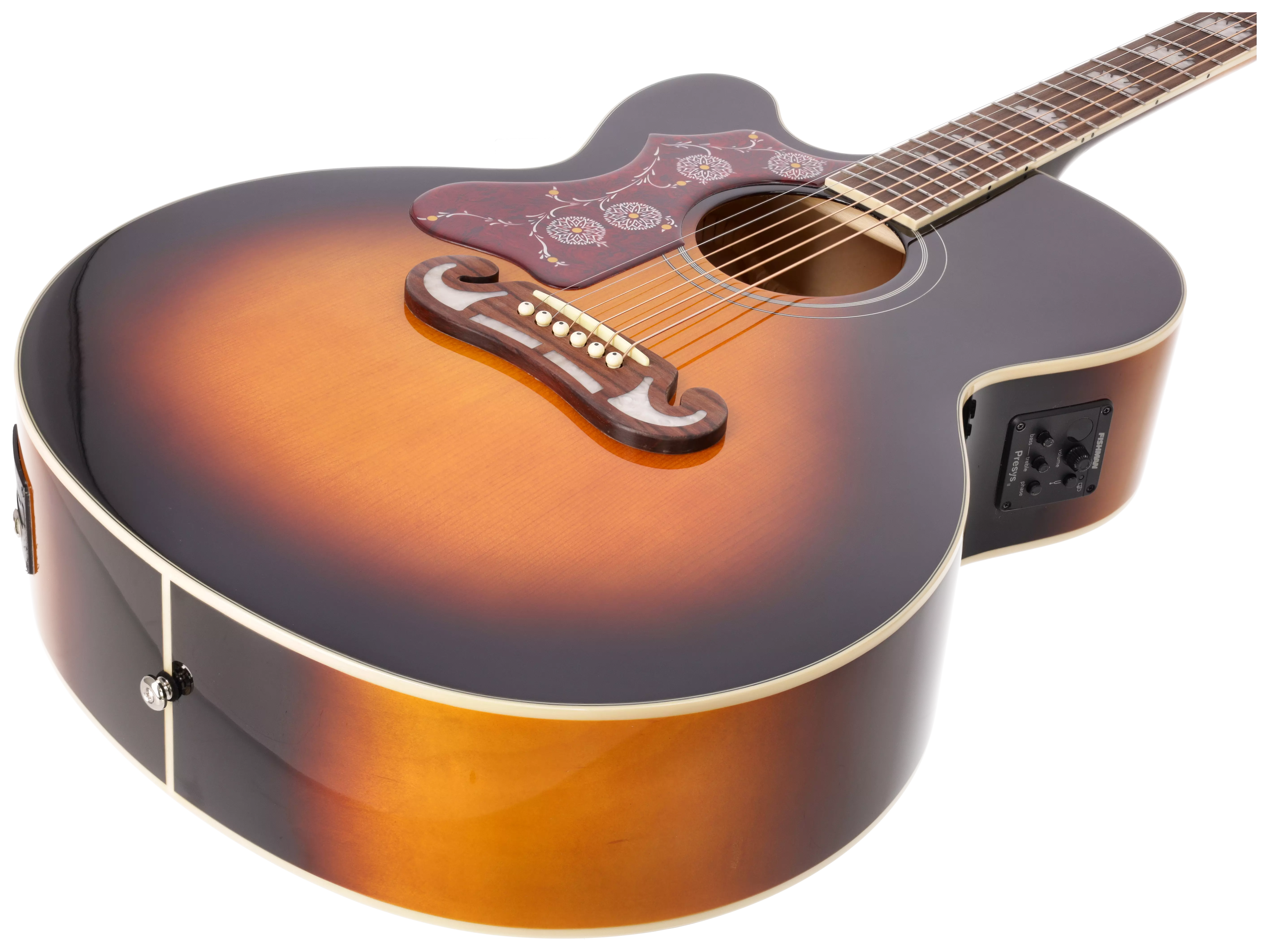 Epiphone J-200 Studio EC LH Vintage Sunburst 4