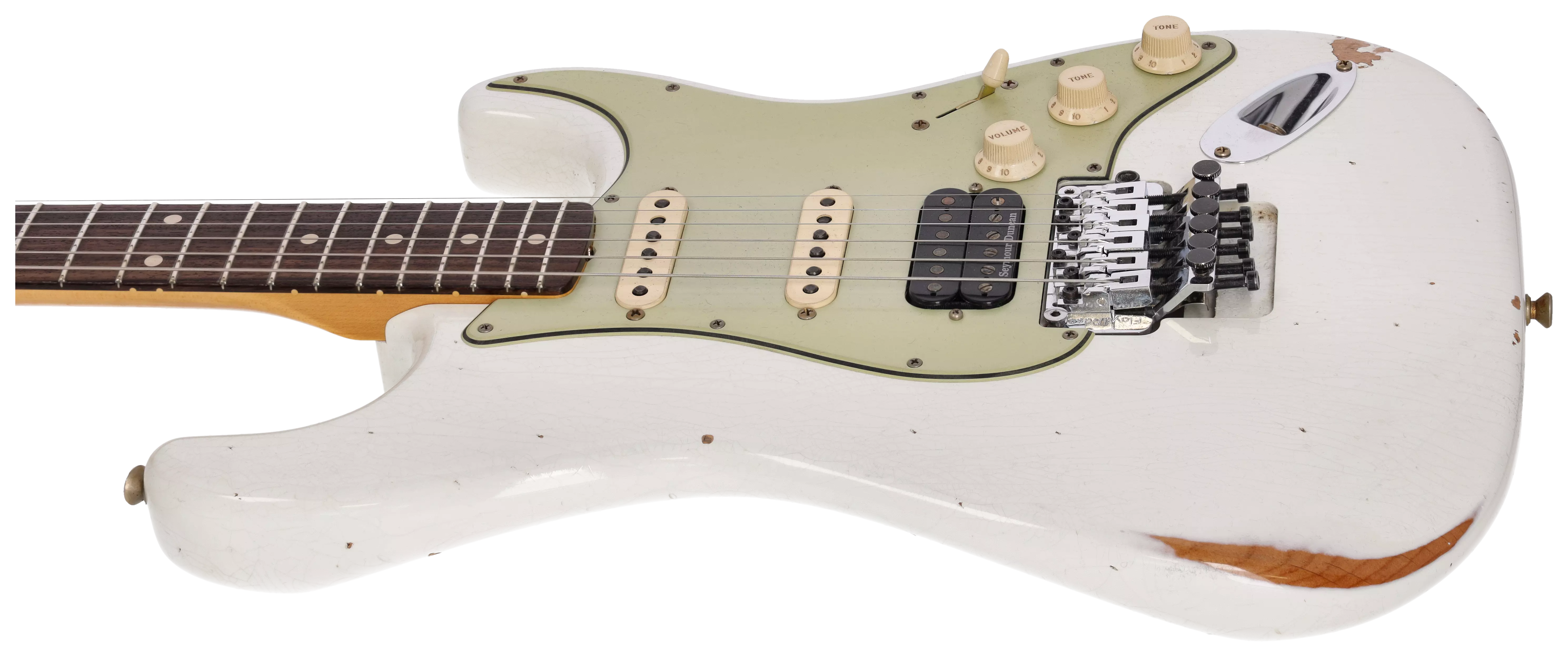Fender Custom Shop 1960 Stratocaster Relic RW HSS FR OLW #R145267 5