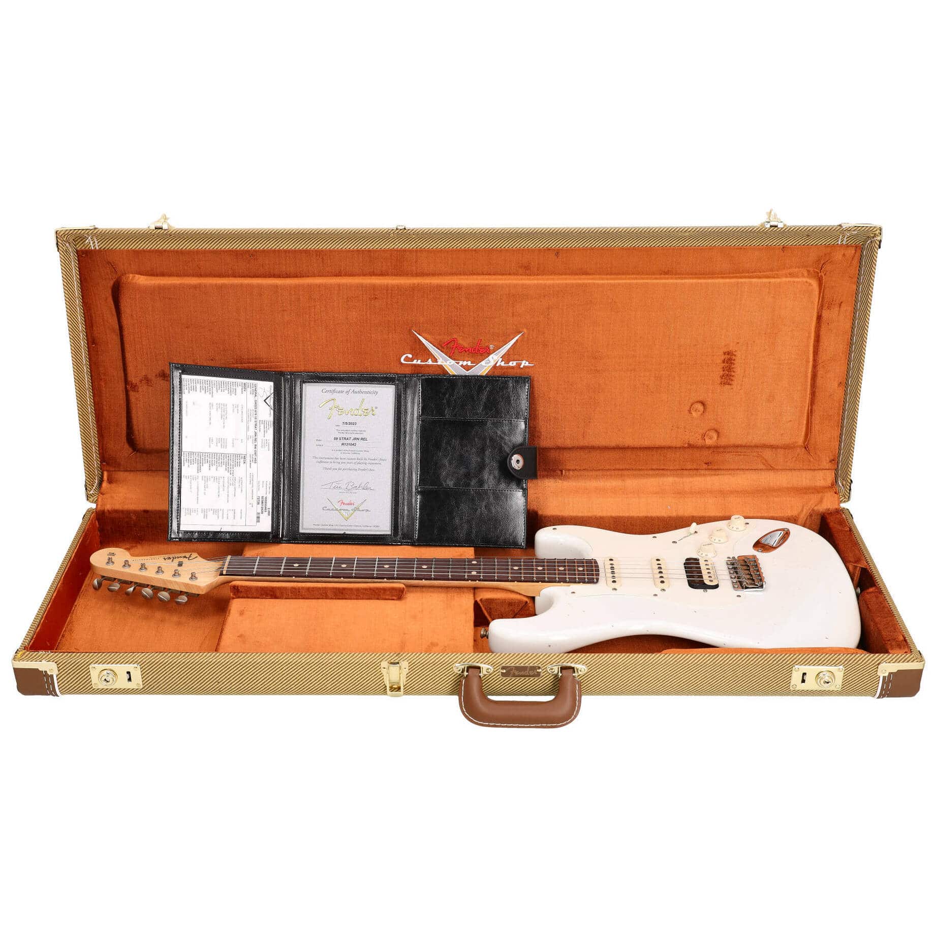 Fender Custom Shop 1959 Stratocaster Dealer Select JRN HSS RW OWT #1 14