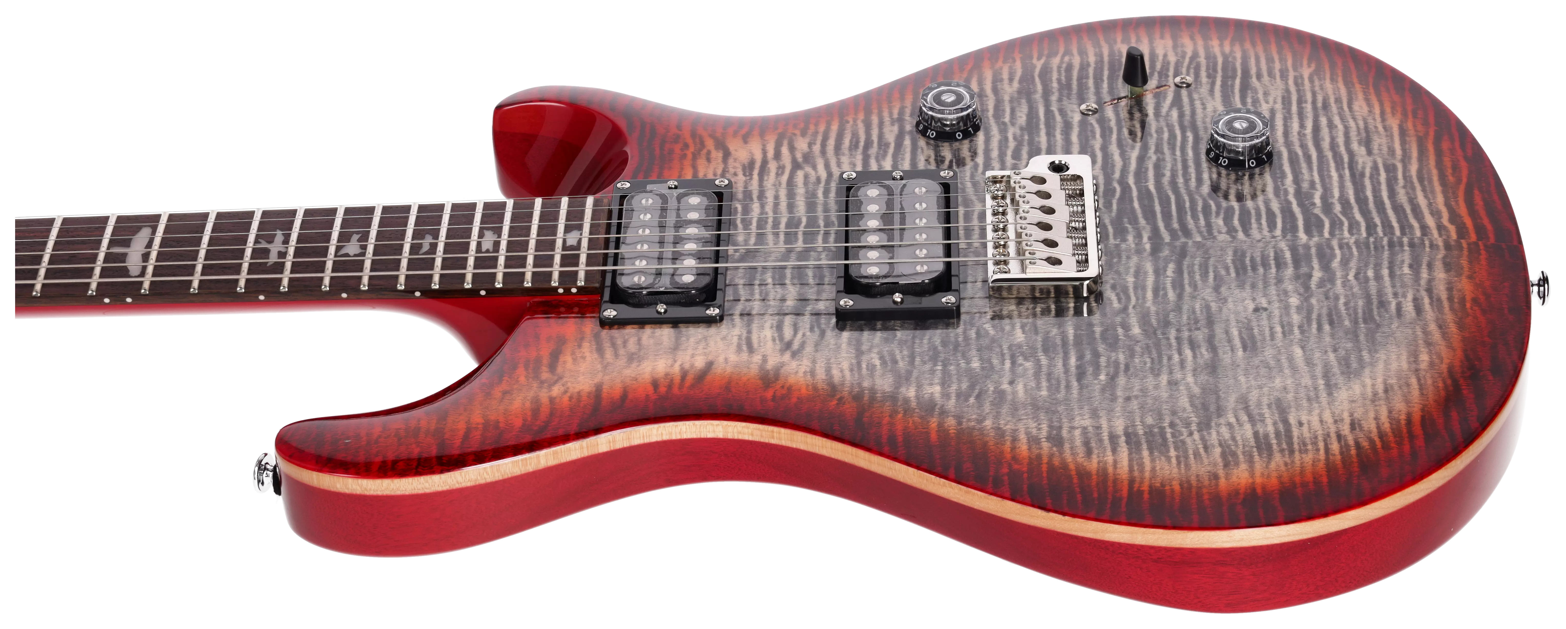 PRS SE Custom 24 Charcoal Cherry Burst 5