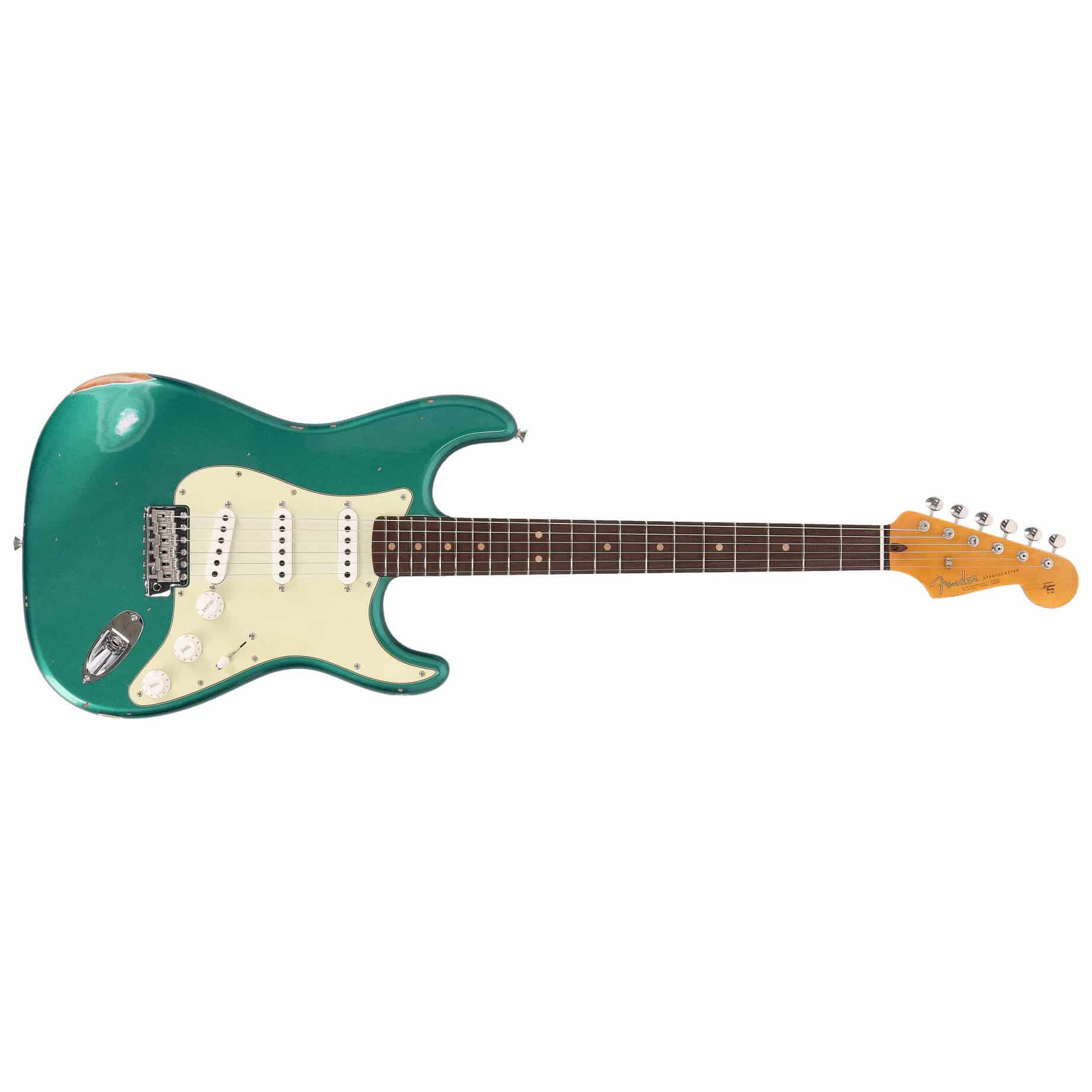 Fender Custom Shop 1963 Stratocaster Relic Aged British Racing Green Metallic 1