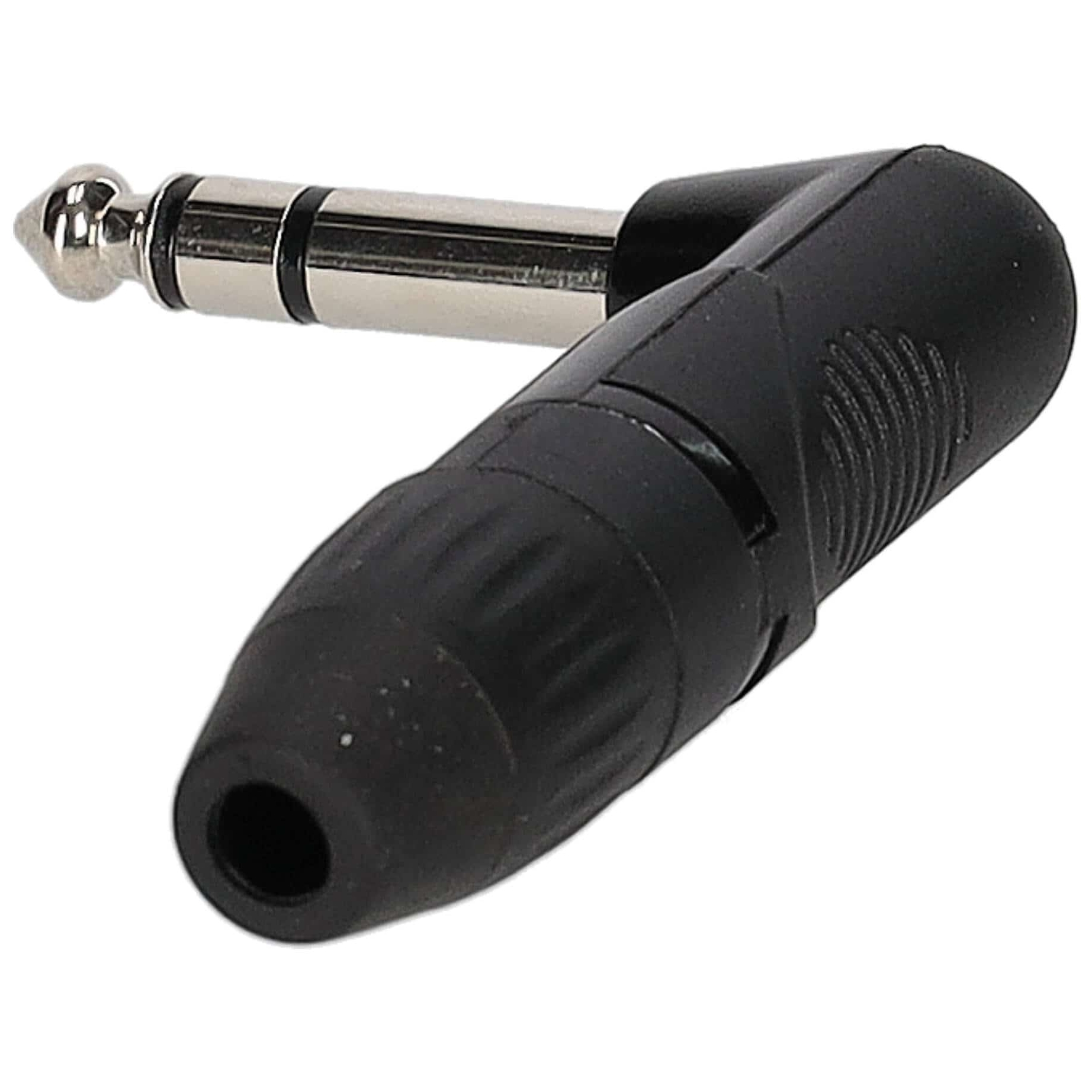 Klang - Klang Winkel Stereoklinkenstecker 6,3mm schwarz - 1