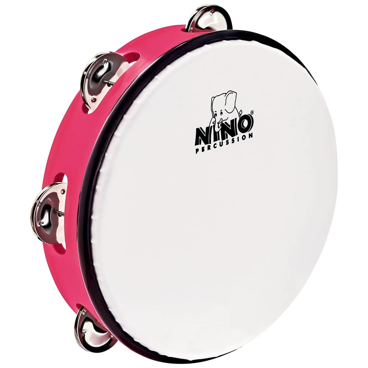 Nino Percussion 8" ABS Tambourine, Strawberry Pink