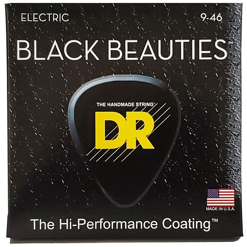 DR Strings DR Strings Black Beauties BKE-9/4 Lite-Heavy .009-.046