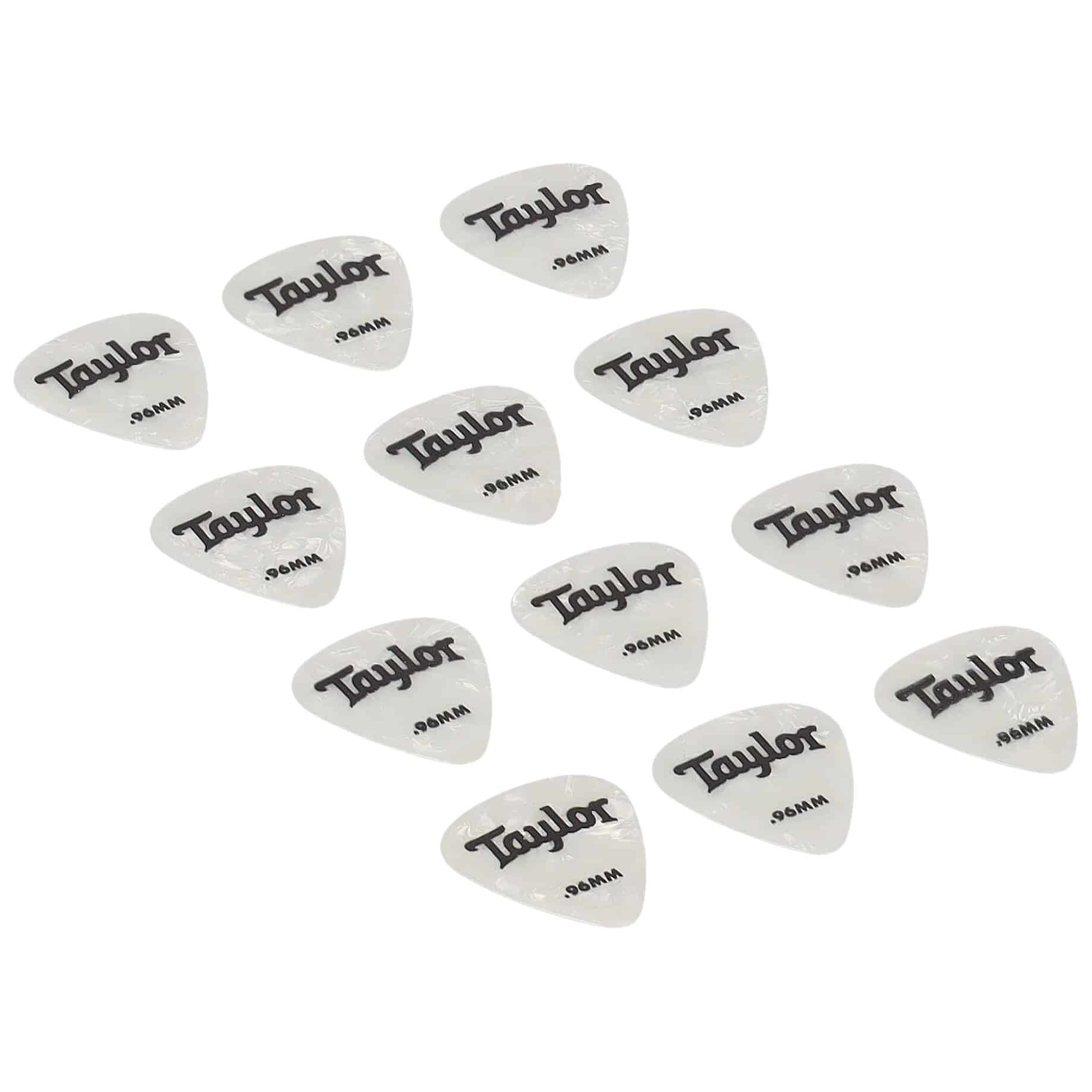 Taylor - Taylor 351 Celluloid Picks White Pearl 0.96 Packung mit 12 Stück