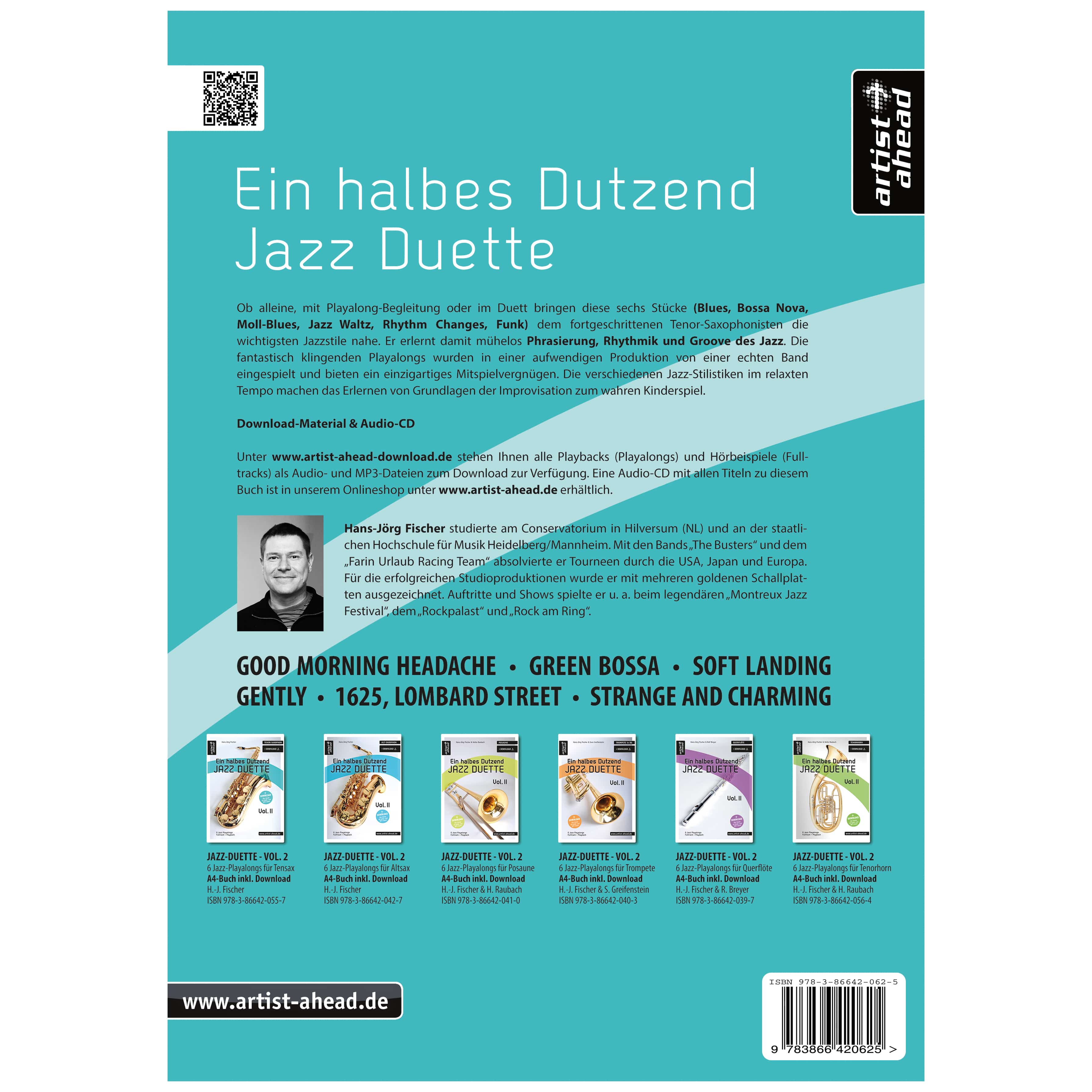 Artist Ahead Ein halbes Dutzend Jazz Duette - Vol. 1 - Tenor-Saxophon - Hans-Jörg Fischer 1