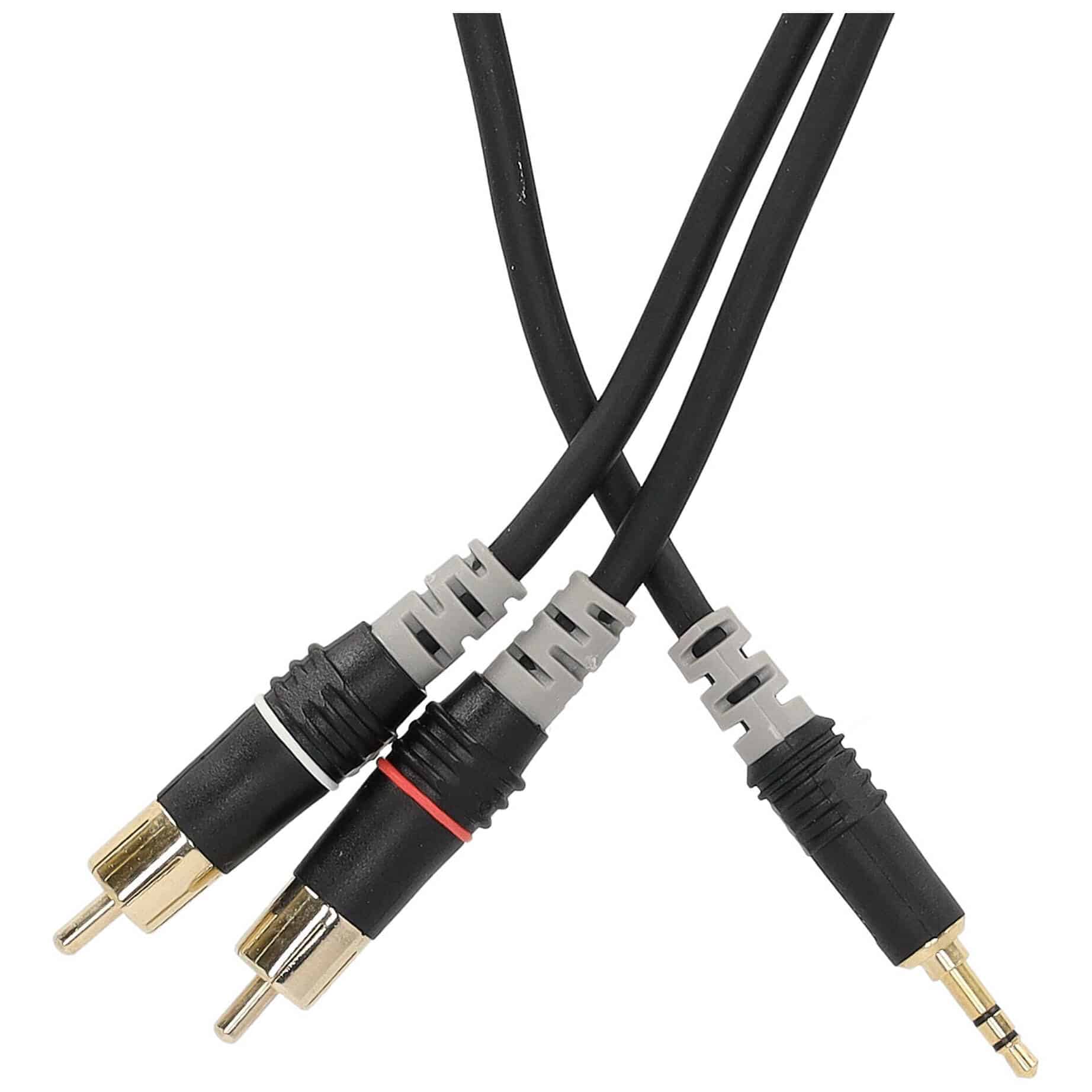 Sommer Cable HBA-3SC2-0150l Stereo Mini-Klinke auf 2 x Cinch 1,5 mtr. 2