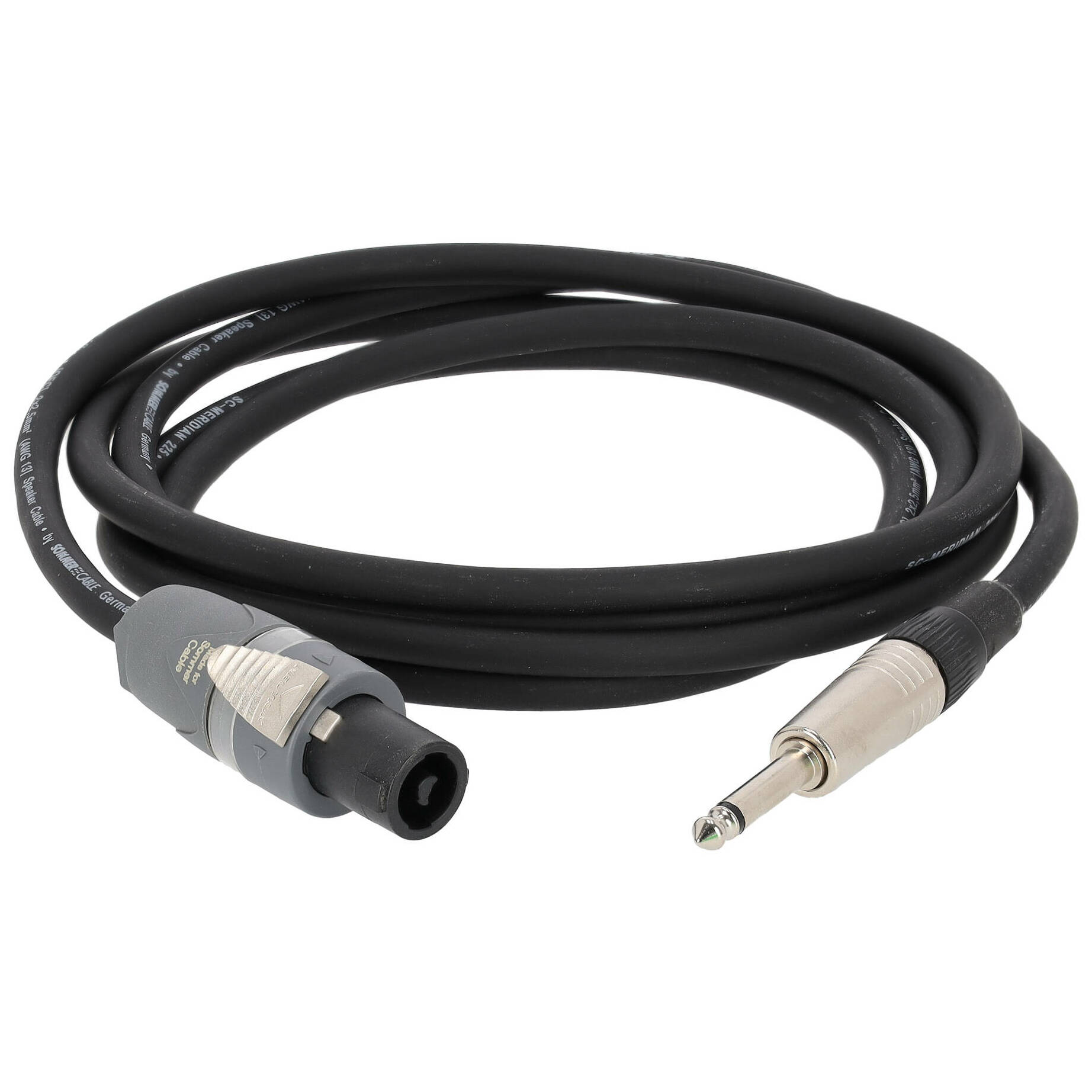 Sommer Cable ME21-225-0250-SW Twinaxial Meridian 2,5 Meter Lautsprecherkabel 1