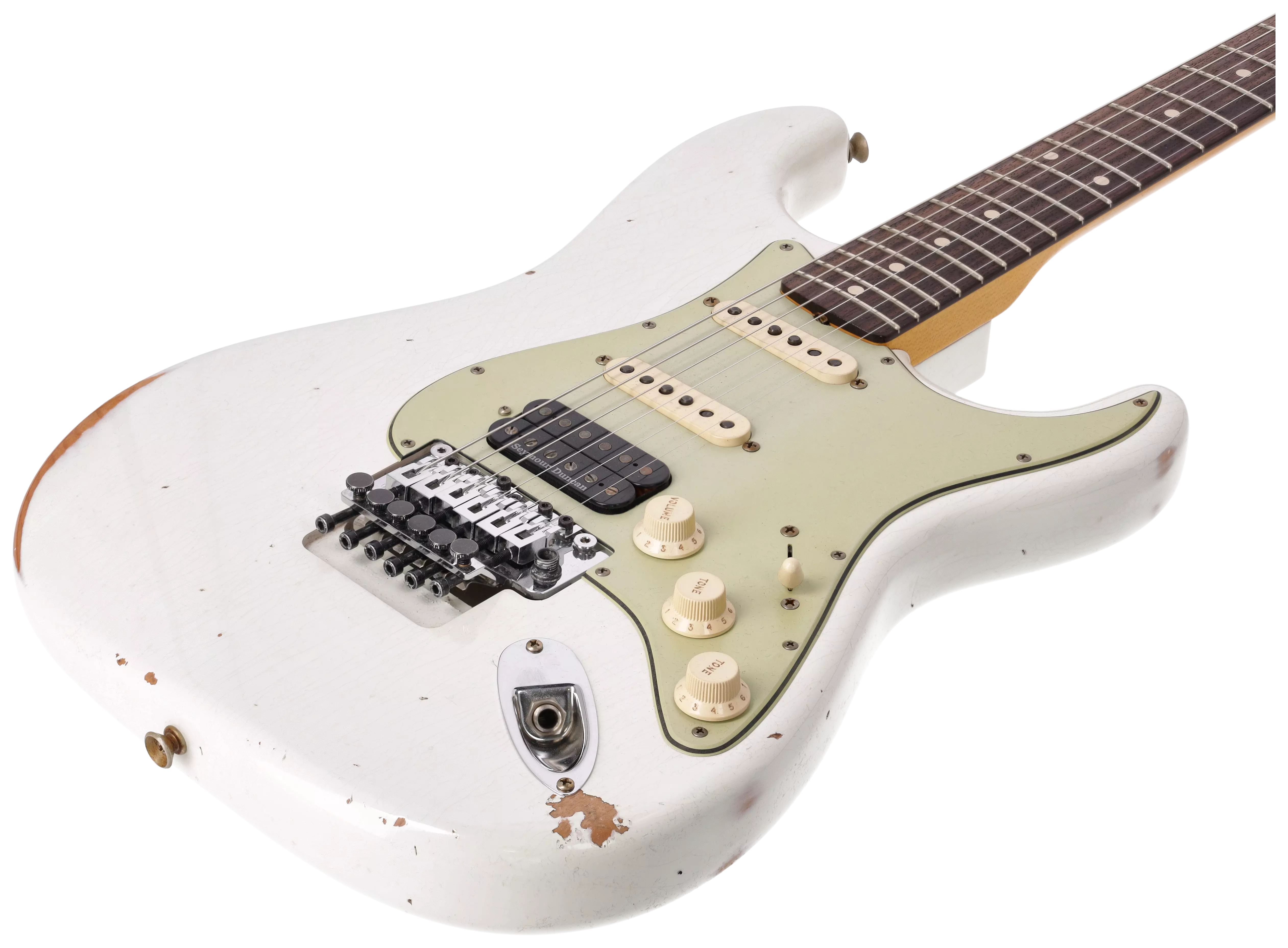 Fender Custom Shop 1960 Stratocaster Relic RW HSS FR OLW #R145267 4