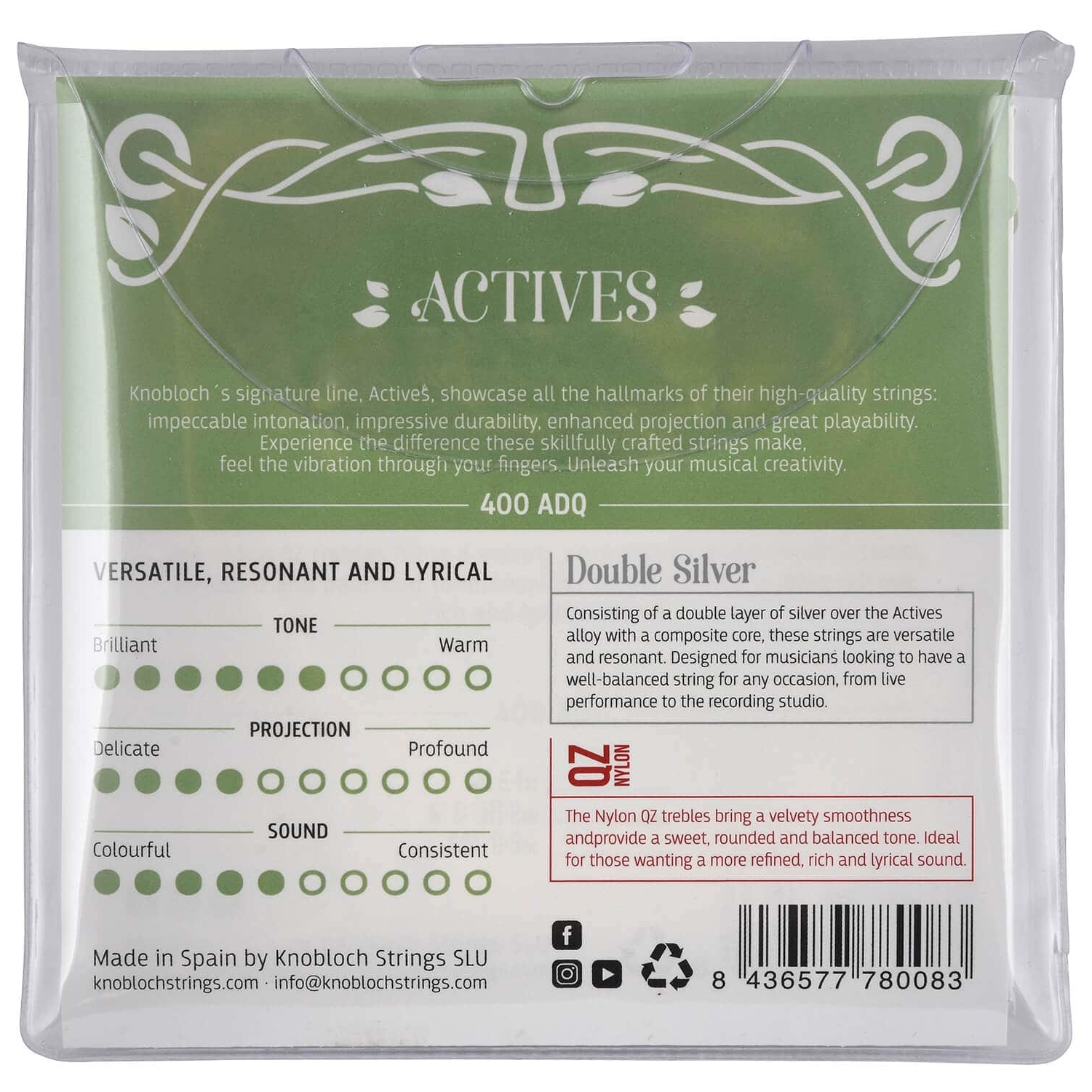 Knobloch - Knobloch QZ 400ADQ Medium Heavy Tension Saiten - 1