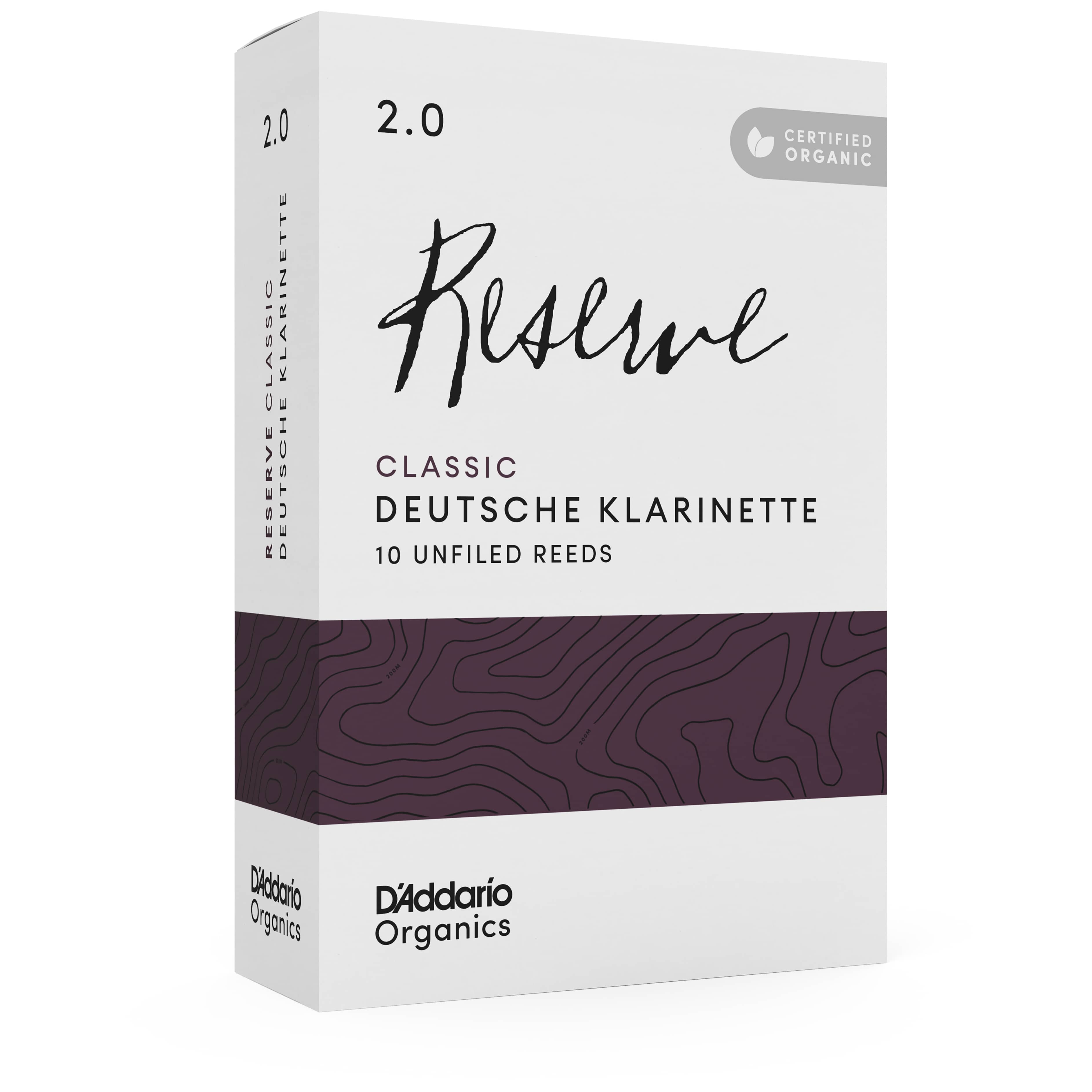 D’Addario Woodwinds Organic Reserve Classic German - Deutsche Klarinette 2,0 - 10er Pack 3