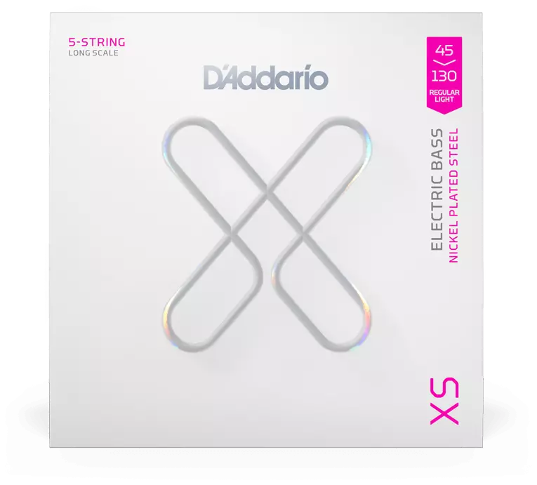 D’Addario XSB45130 Bass Regular Light Long Scale 5-String 45-130 1