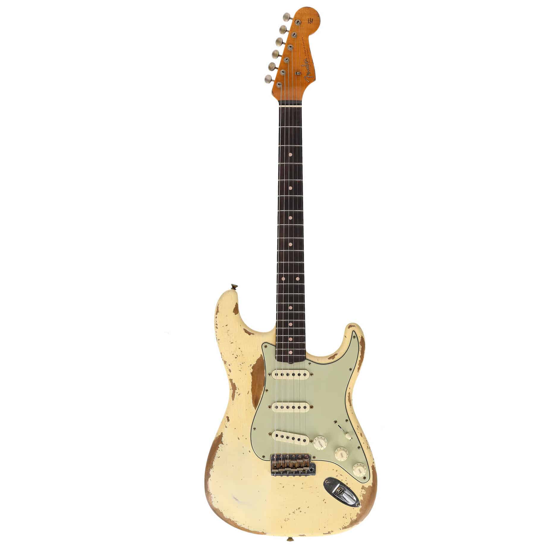 Fender LTD Custom Shop 60 Dual Mag Stratocaster Super Heavy Relic Aged Vintage White