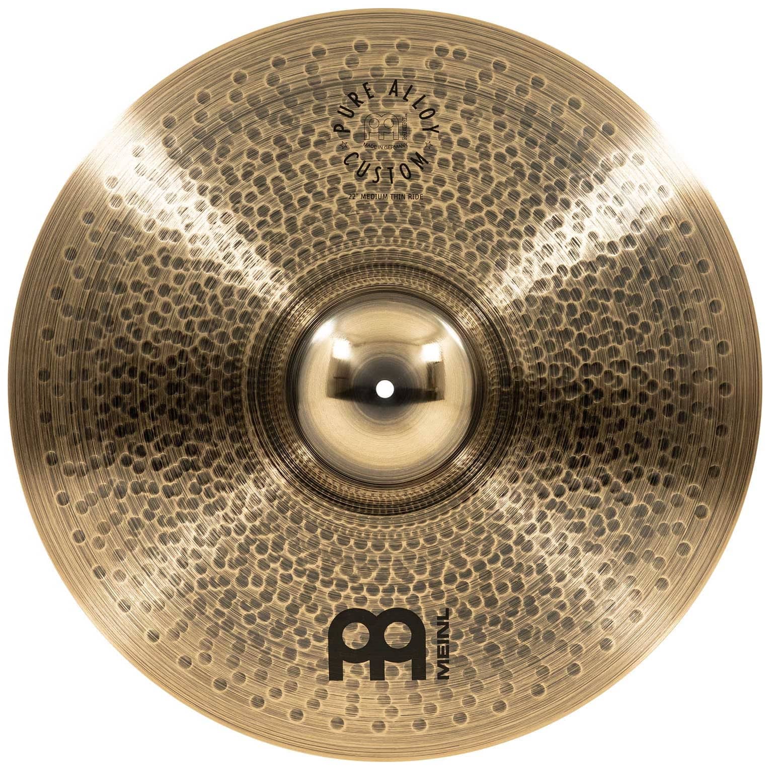 Meinl Cymbals - Meinl Cymbals PAC22MTR - 22 Pure Alloy Custom Medium Thin Ride