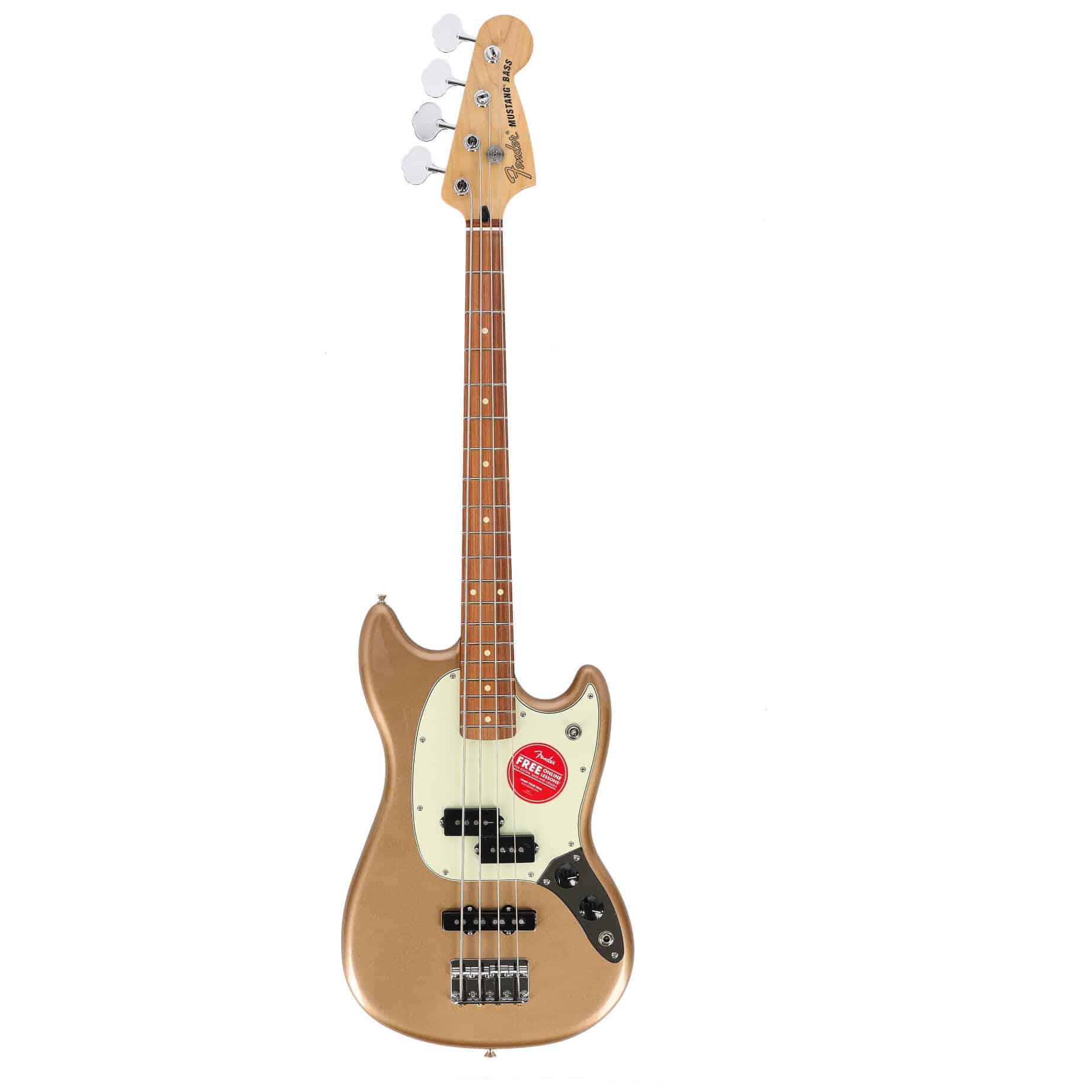 Fender Mustang Bass PJ PF Firemist Gold