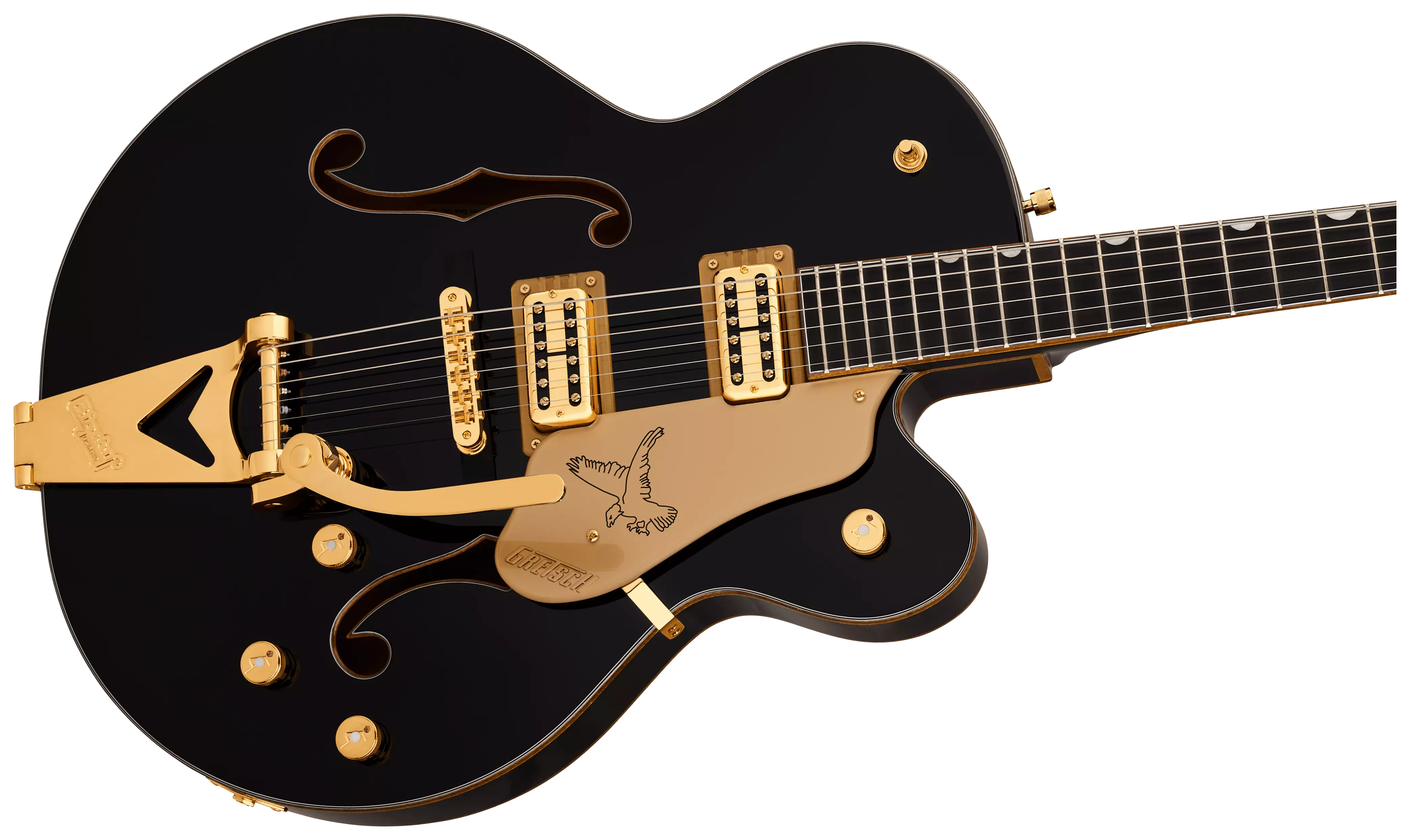 Gretsch Synchromatic Falcon Hollow Body SC Bigsby EB Black 2