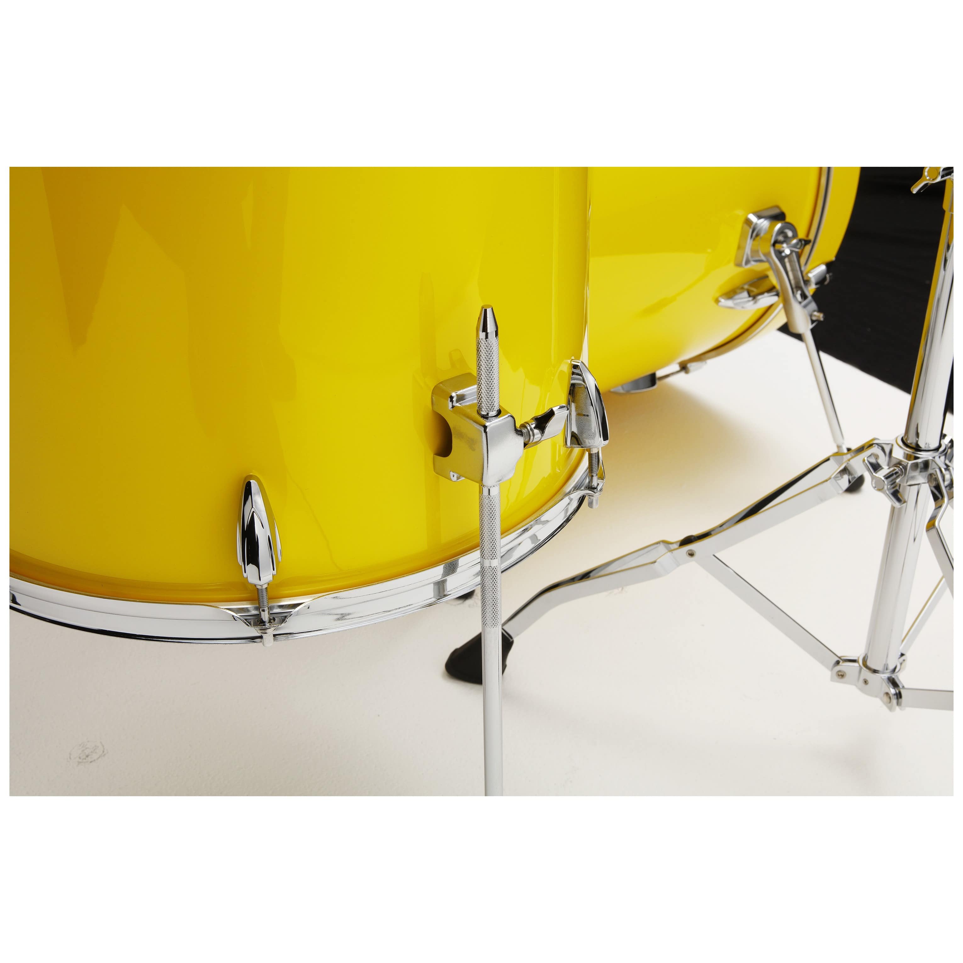Tama IP52H6W-ELY Imperialstar Drumset 5 teilig - Electric Yellow / Chrom HW + MEINL Cymbals HCS Bronze 4