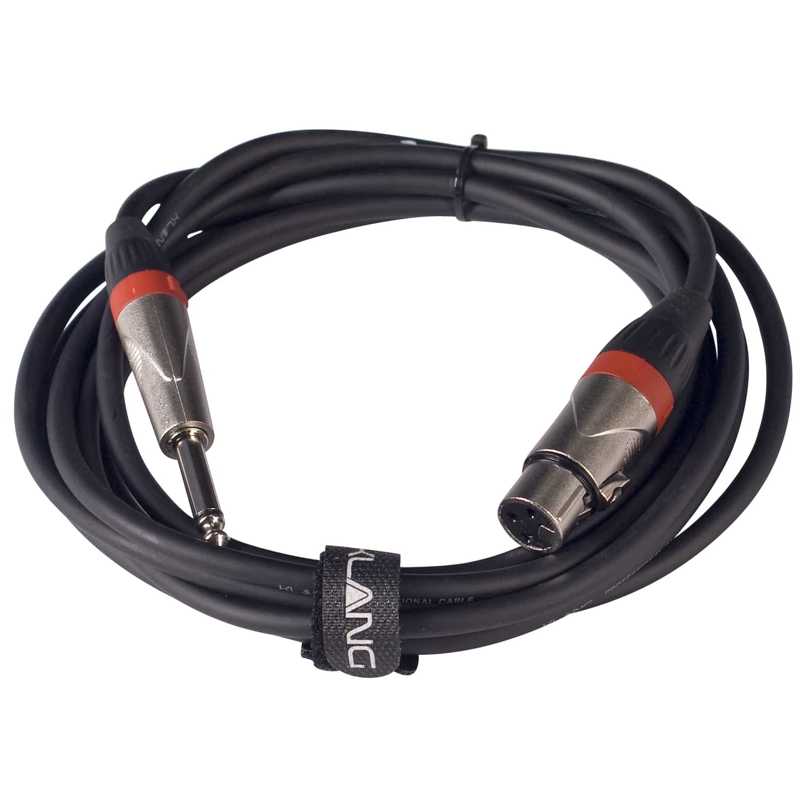 Klang - Klang Mikrofonkabel PRO, 3 Meter XLR female - 6,3 Klinke, male, mono