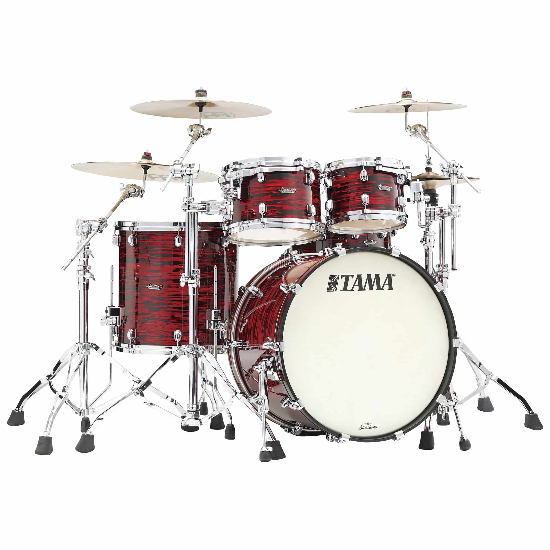 Tama MR42TZS-ROY Starclassic Maple Shell Kit 4 tlg. - Red Oyster/Chrom Hardware