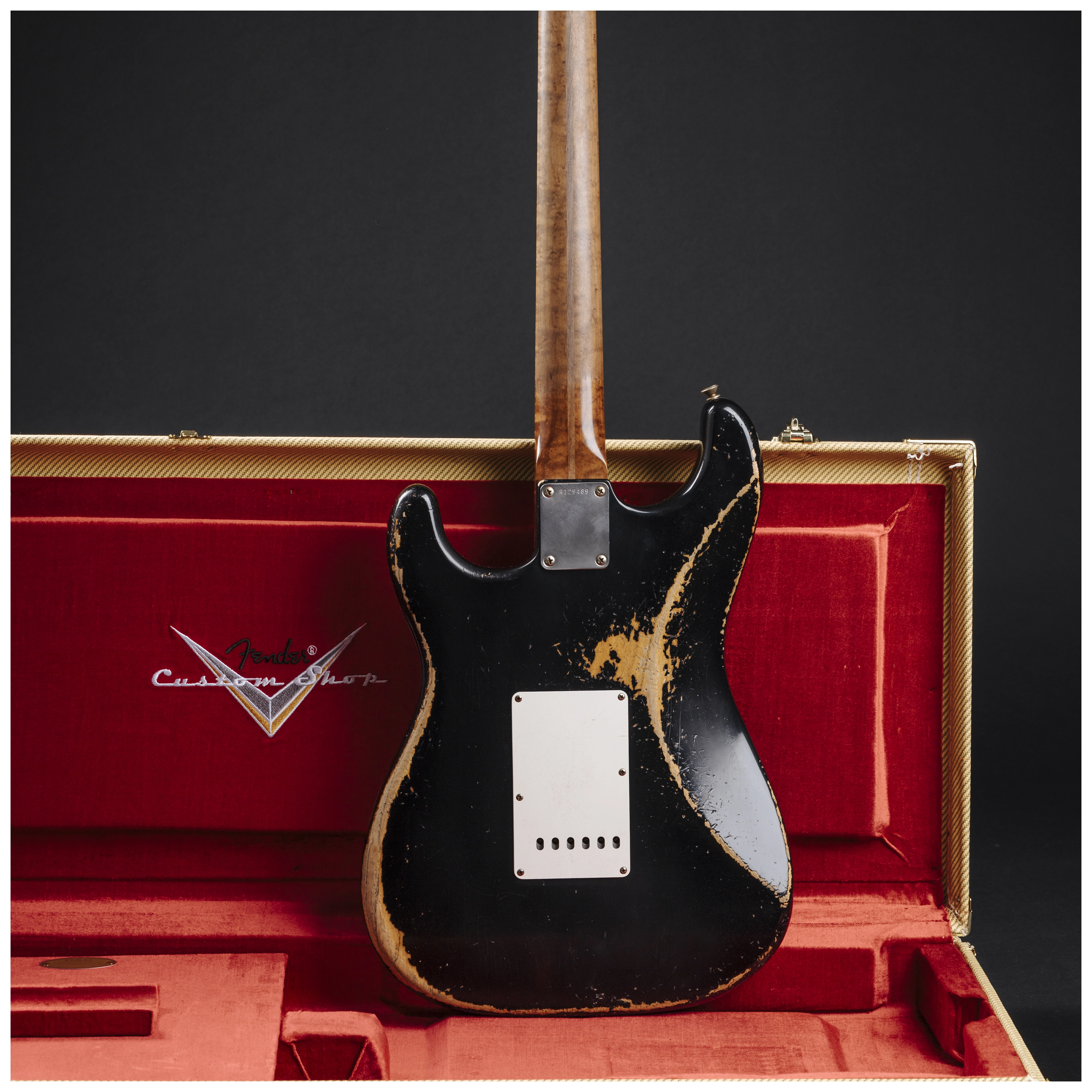 Fender Custom Shop 50´s Stratocaster HVYREL BLK over VB MBAH #R129489 31