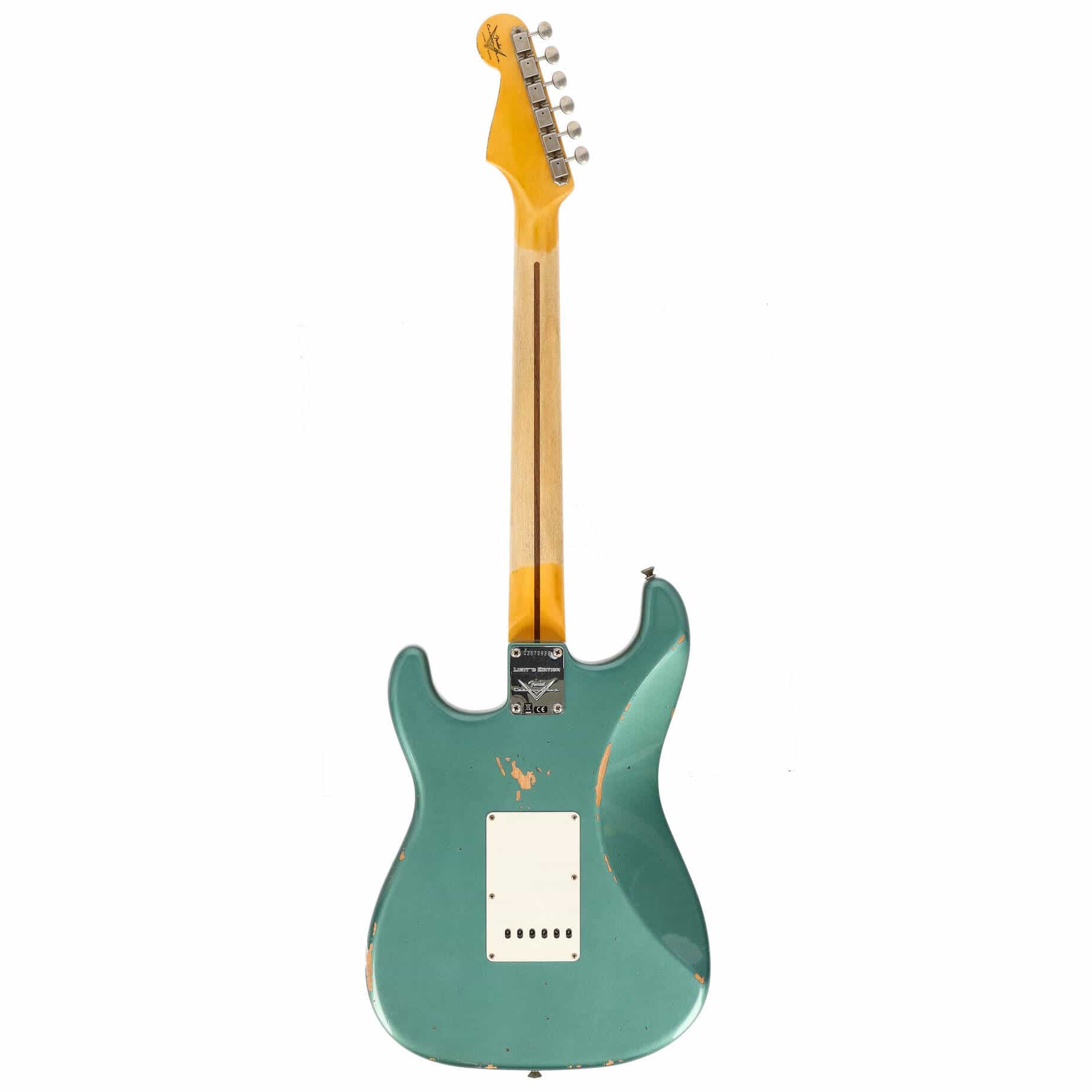 Fender LTD Custom Shop 57 Stratocaster Relic Faded Aged Sherwood Green Metallic 2