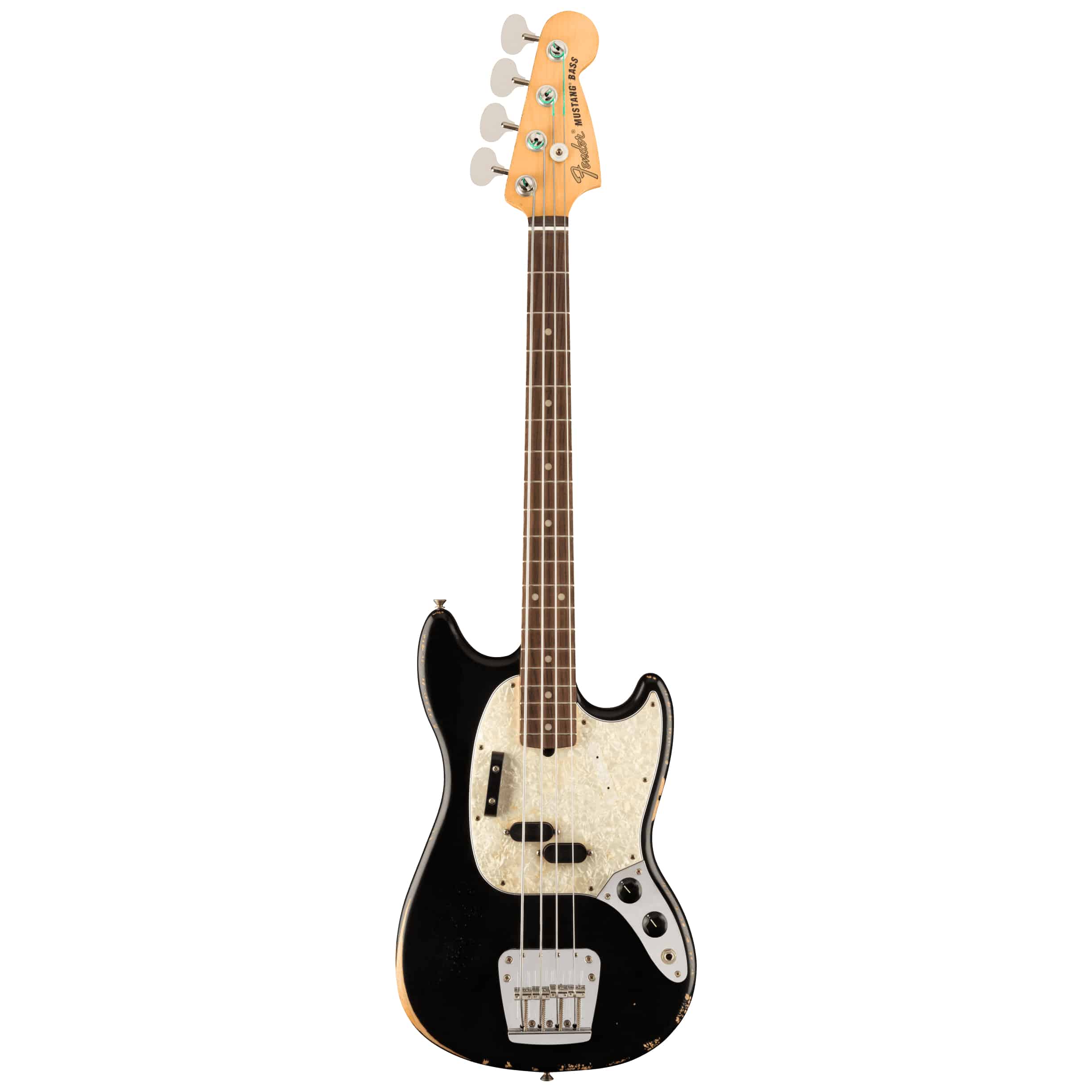 Fender - Fender Justin Meldal-Johnsen Road Worn Mustang Bass BLK