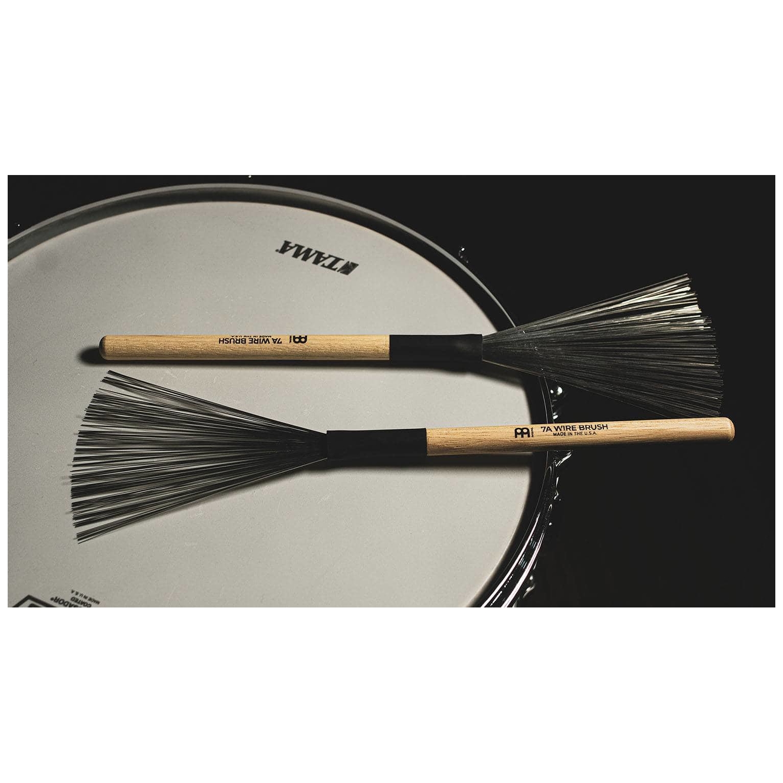 Meinl Stick Brush - Meinl Stick Brush SB302 - 7A Fixed Wire Brush - 3