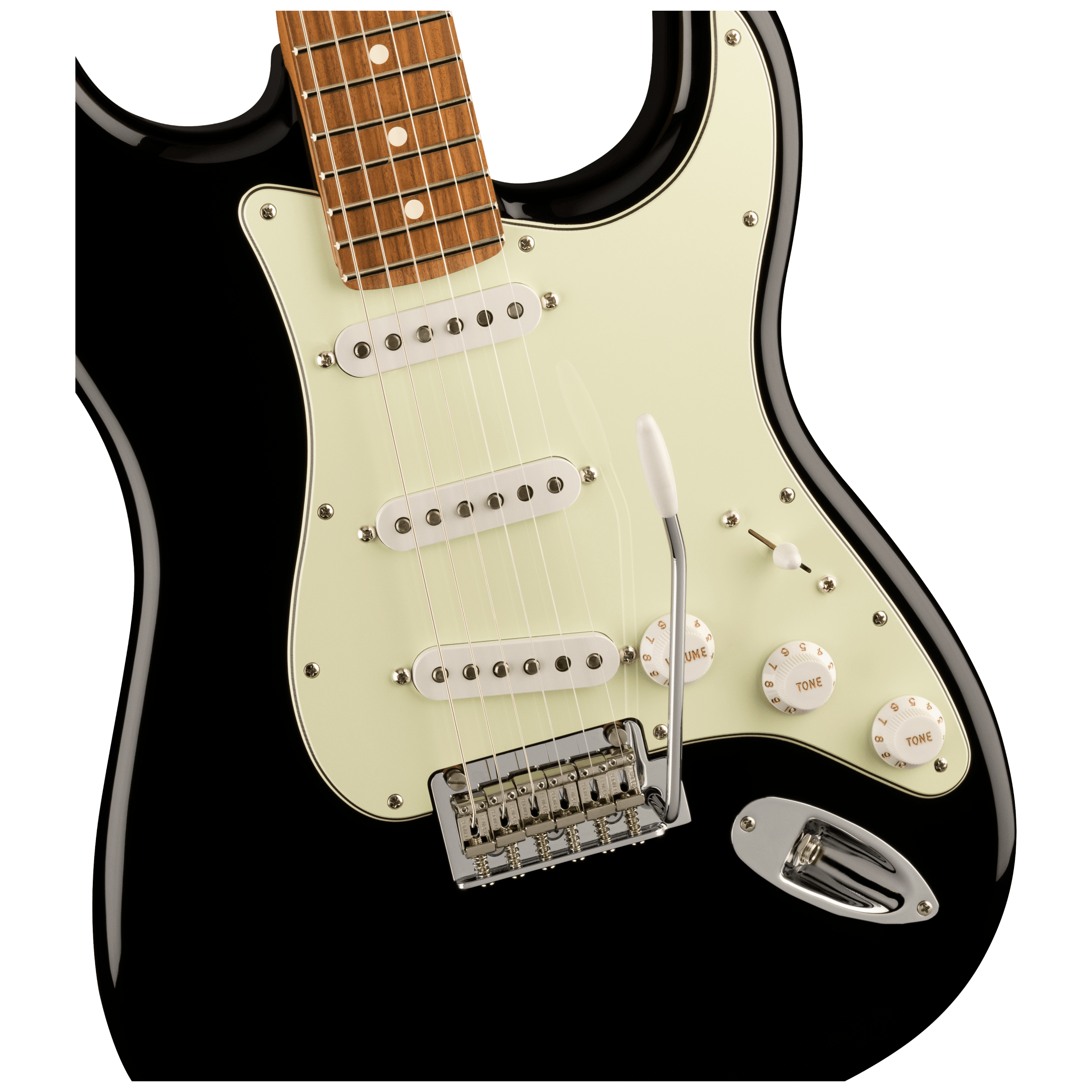 Fender LTD Player Stratocaster PF RST MN BLK 4
