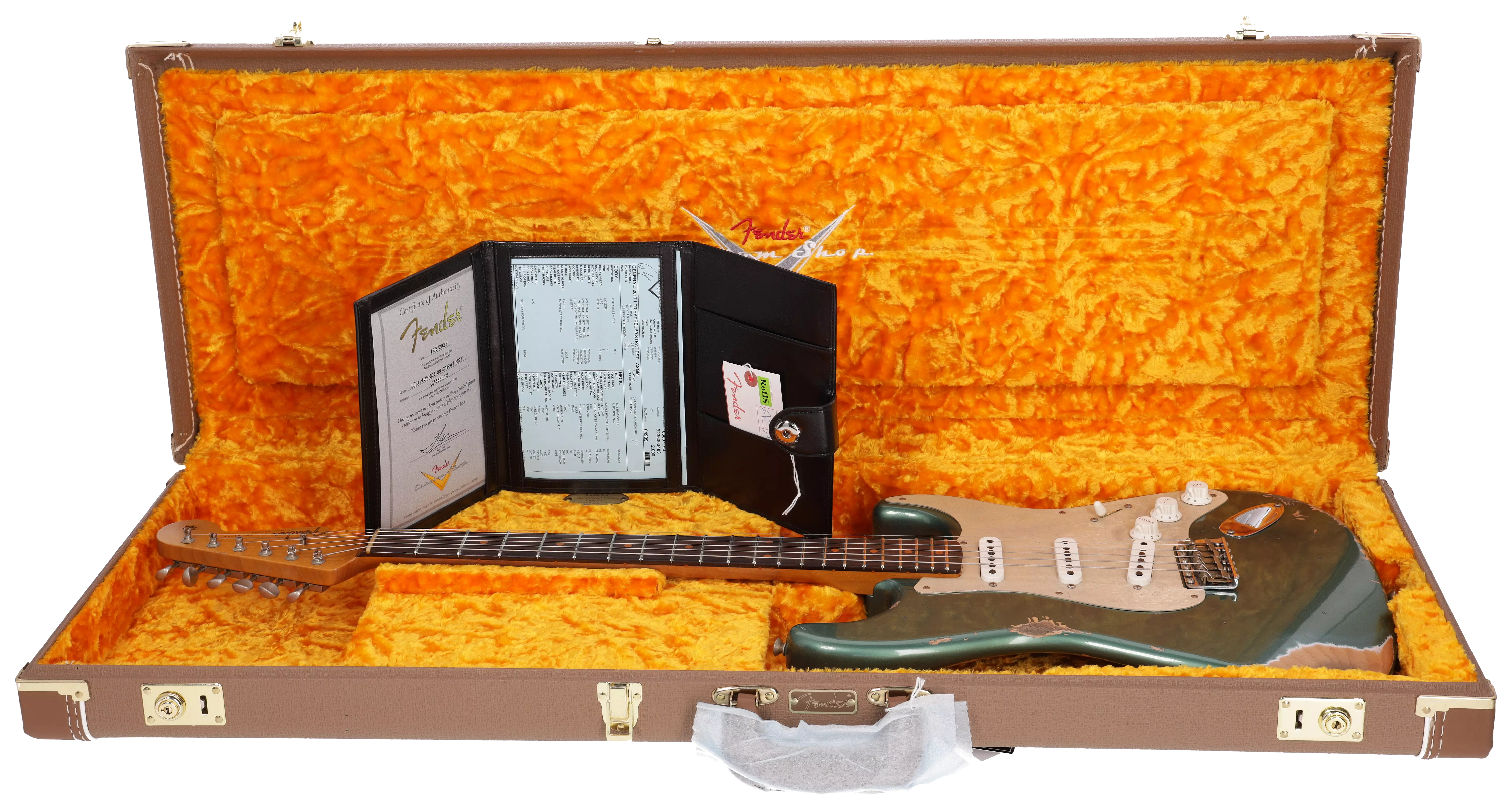 Fender Custom Shop 1959 Stratocaster RW Roasted Heavy Relic Aged Sherwood Green Metallic #1 19