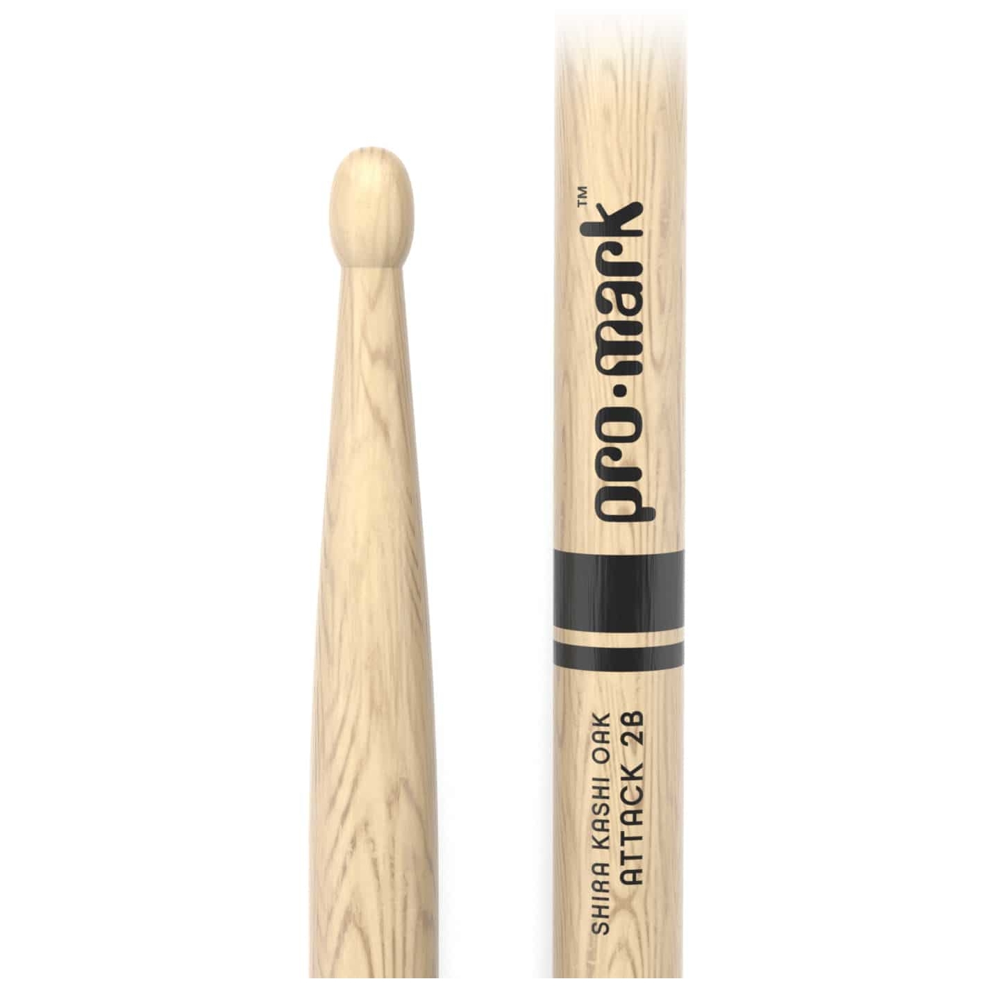 ProMark Shira Kashi Oak 2B Wood Tip Drumsticks