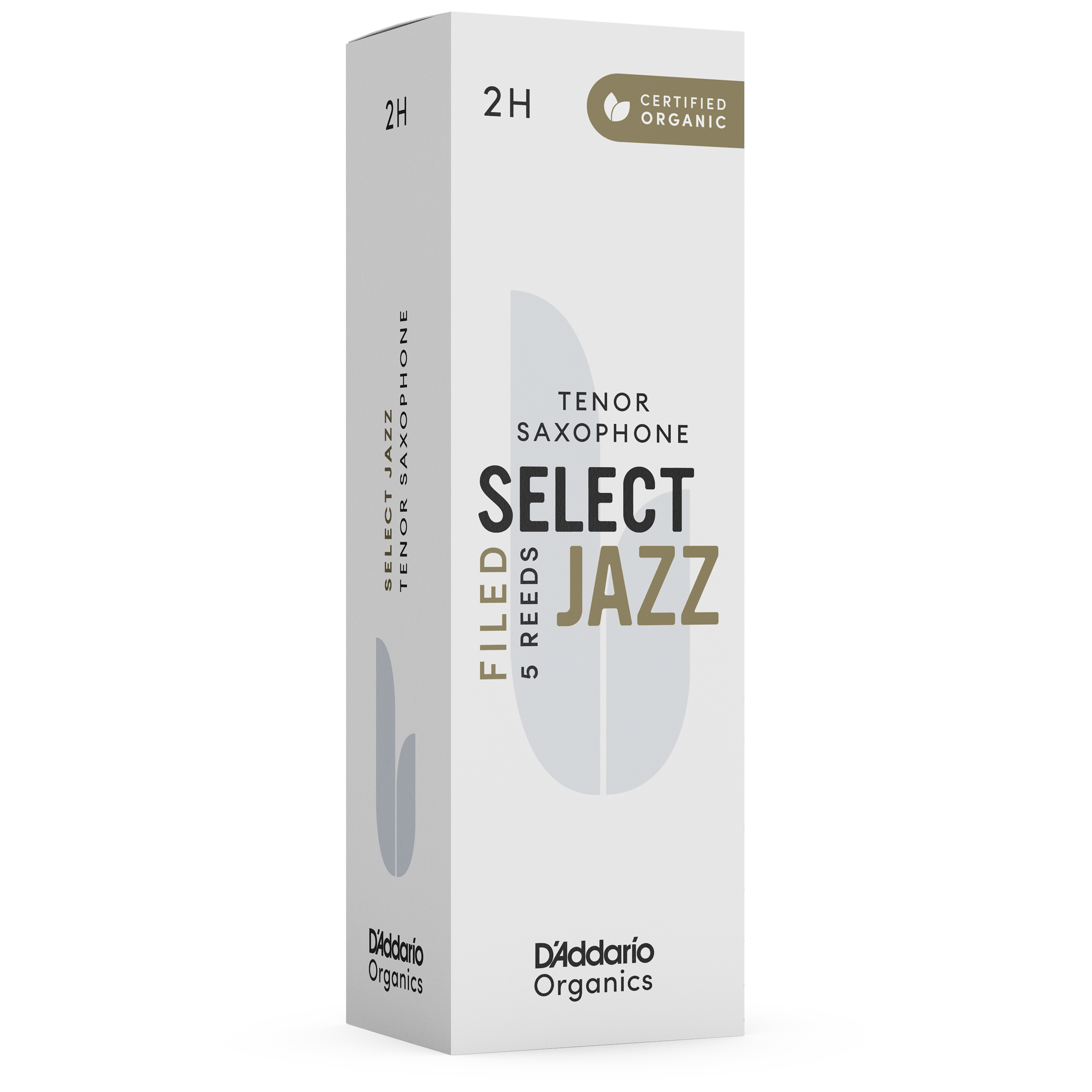 D’Addario Woodwinds Organic Select Jazz Filed - Tenor Saxophone 2H - 5er Pack 3