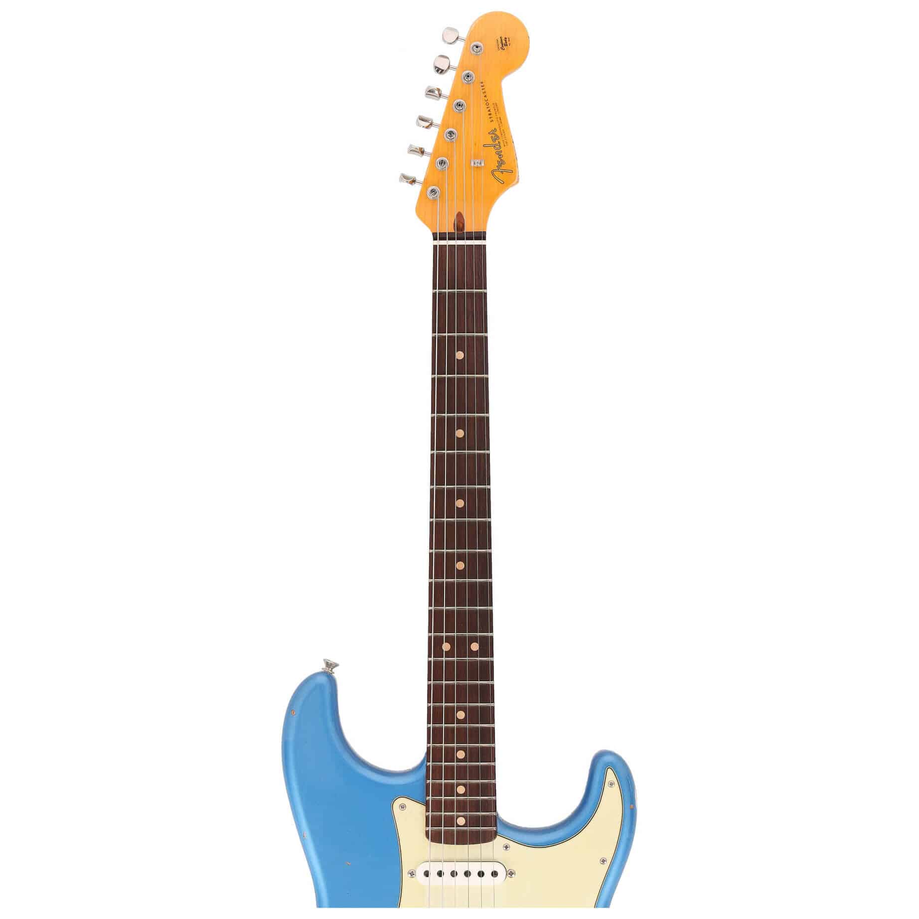 Fender Custom Shop 1963 Stratocaster Relic Aged Lake Placid Blue Metallic 5