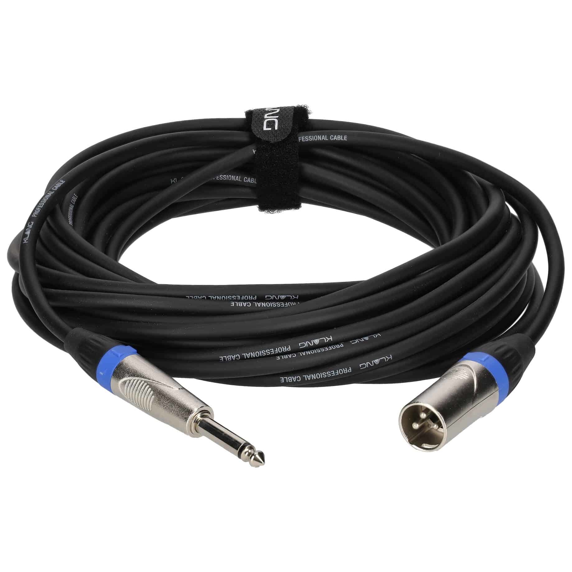 Klang - Klang Mikrofonkabel PRO, 10 Meter XLR male - 6,3 Klinke, male, mono - 1