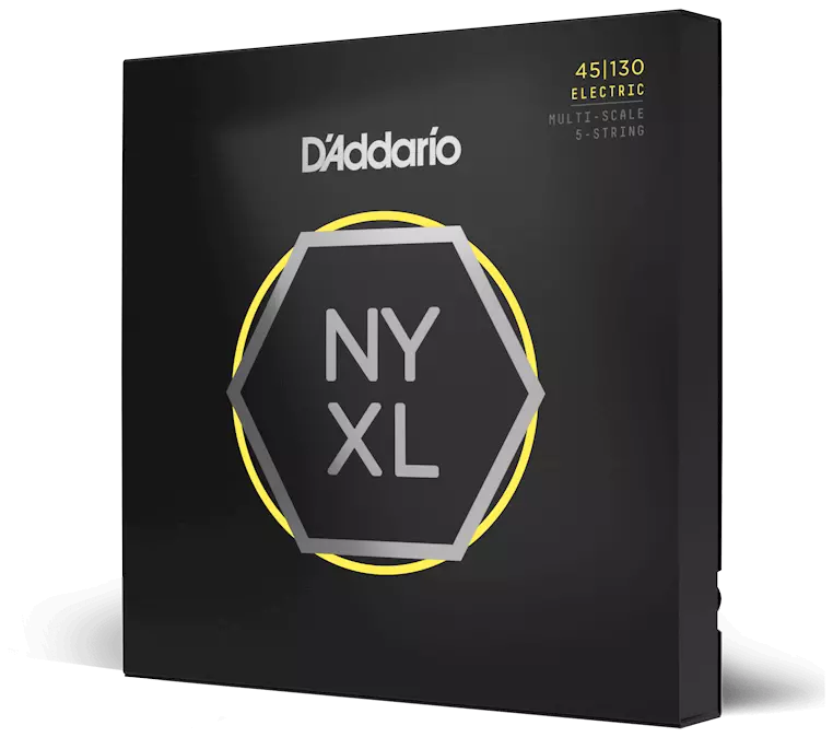D’Addario NYXL45130MS - NYXL Bass Nickel Wound, Muli-Scale 5-String 45-130 1