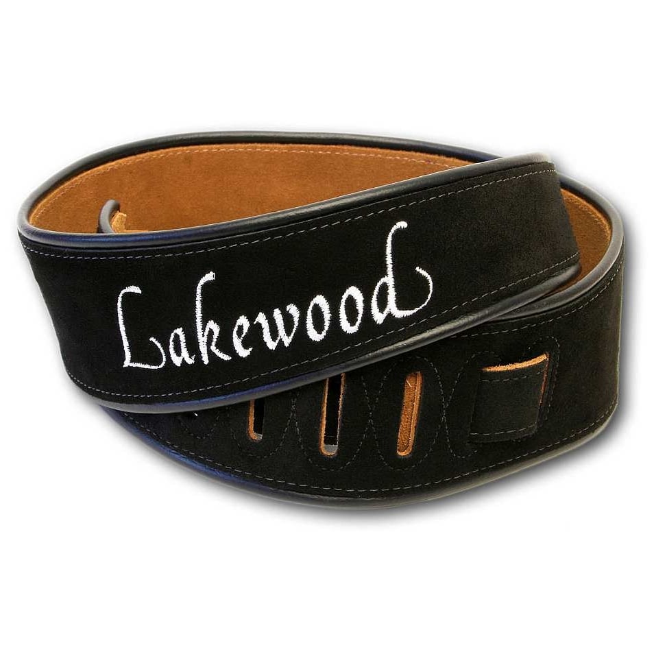 Lakewood Gitarrengurt aus Wildleder Schwarz
