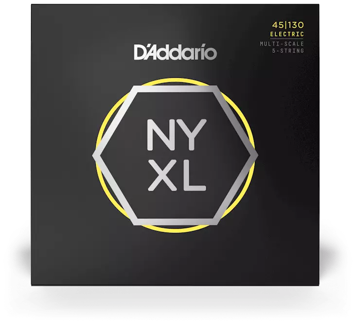 D’Addario NYXL45130MS - NYXL Bass Nickel Wound, Muli-Scale 5-String 45-130