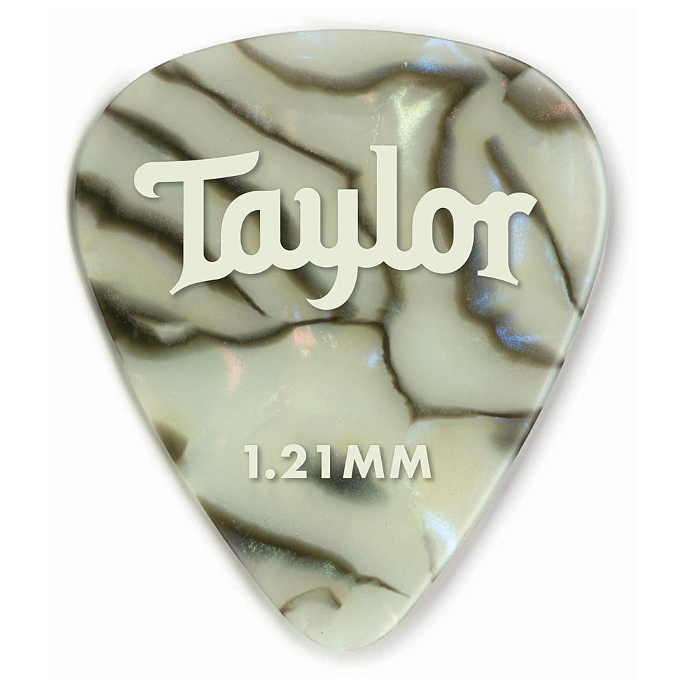 Taylor 351 Celluloid Picks Abalone 1.21 Packung mit 12 Stück