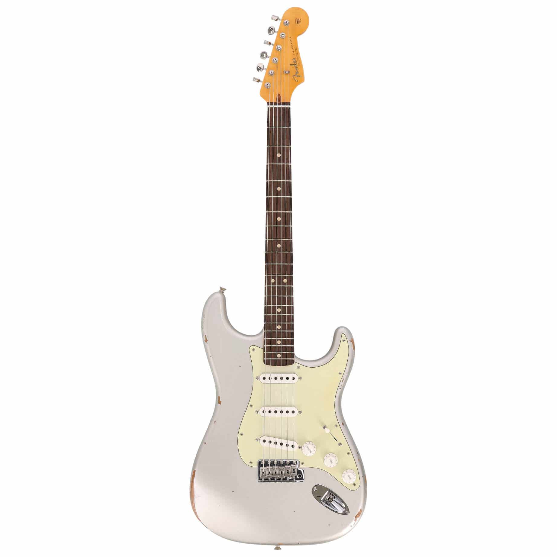 Fender Custom Shop 1963 Stratocaster Relic Aged Inca Silver Metallic