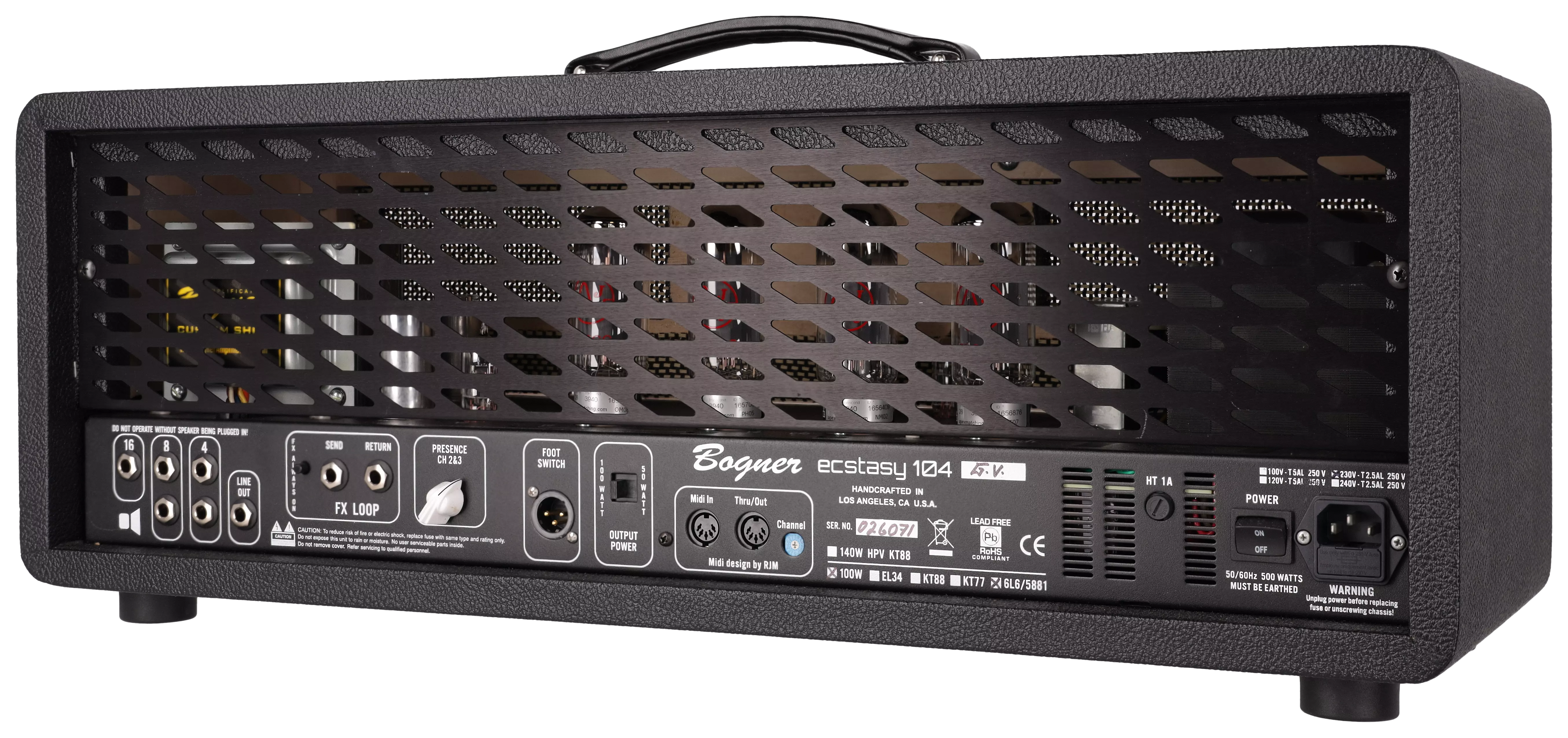 Bogner Ecstasy Head 104GV 6L6 4