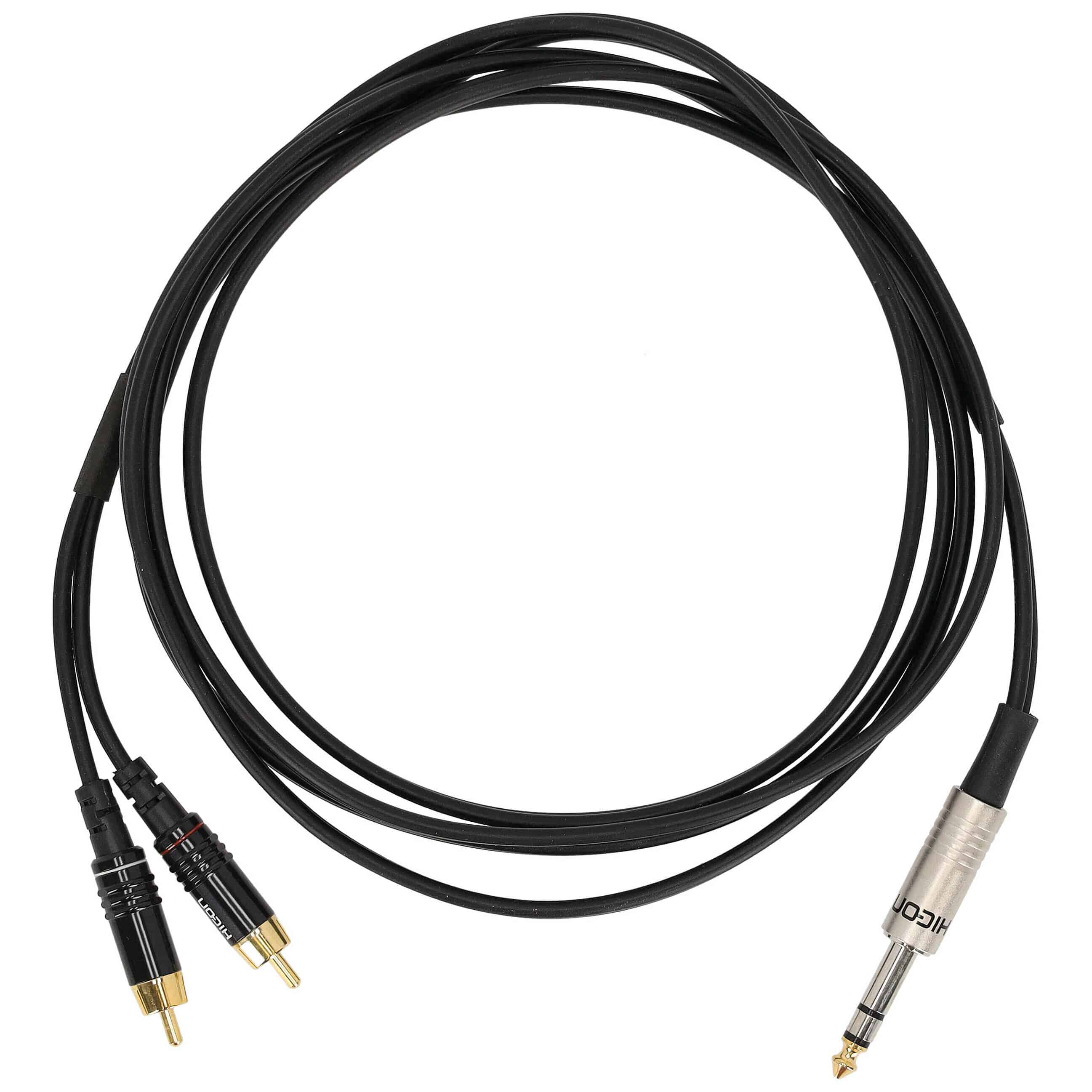Sommer Cable ON56-0250-SW SC-Onyx Klinke Stereo Male - 2 x Cinch Male 2,5 Meter