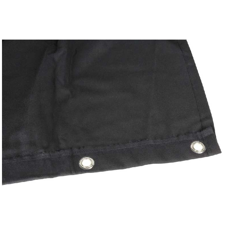 Adam Hall - Adam Hall Bühnenmolton B1 mit Ösen gesäumt 3 x 3 m Schwarz - 1