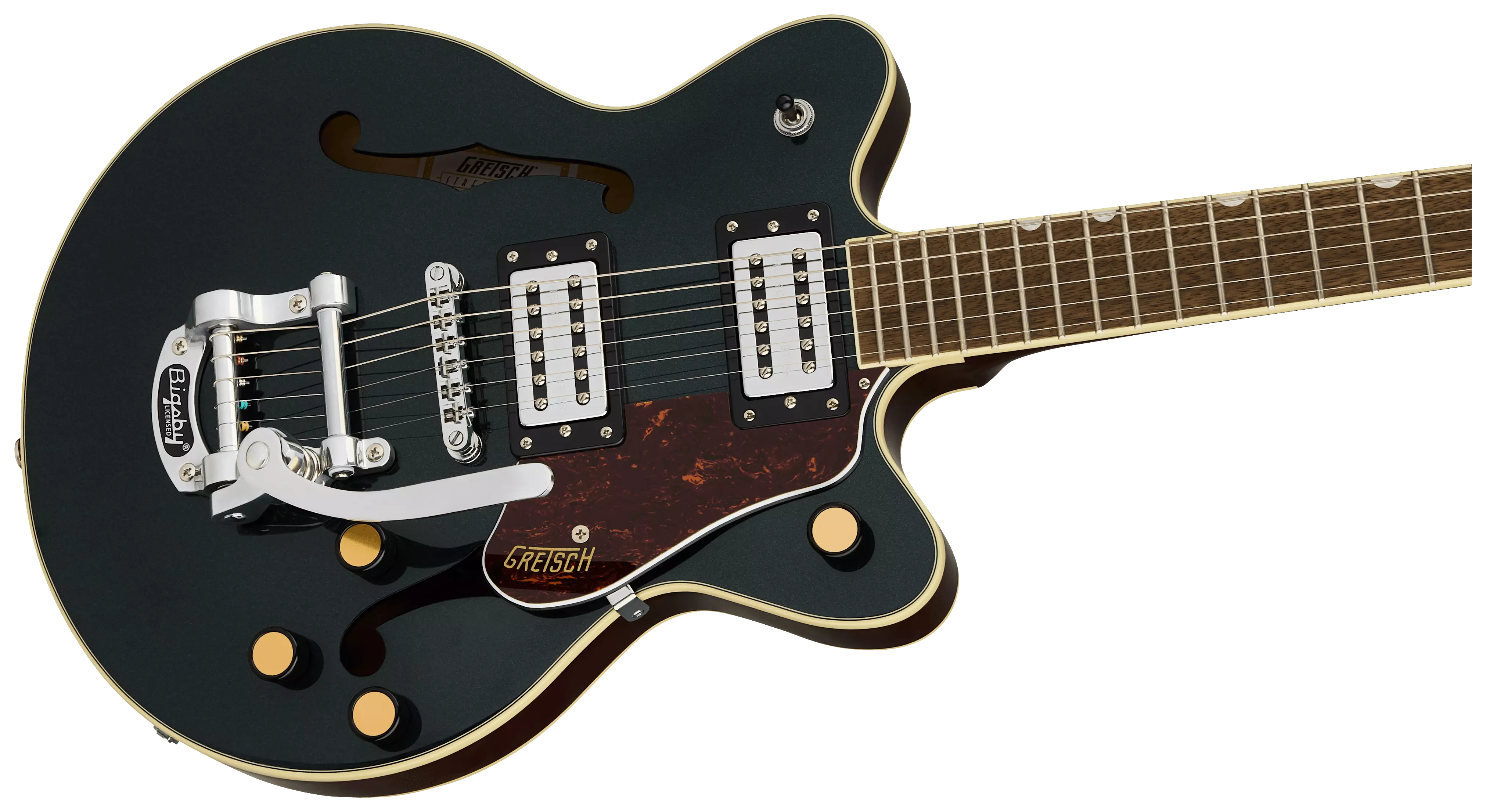 Gretsch G2655T Streamliner Center Block Jr. DC Bigsby LRL Cadillac Green 4