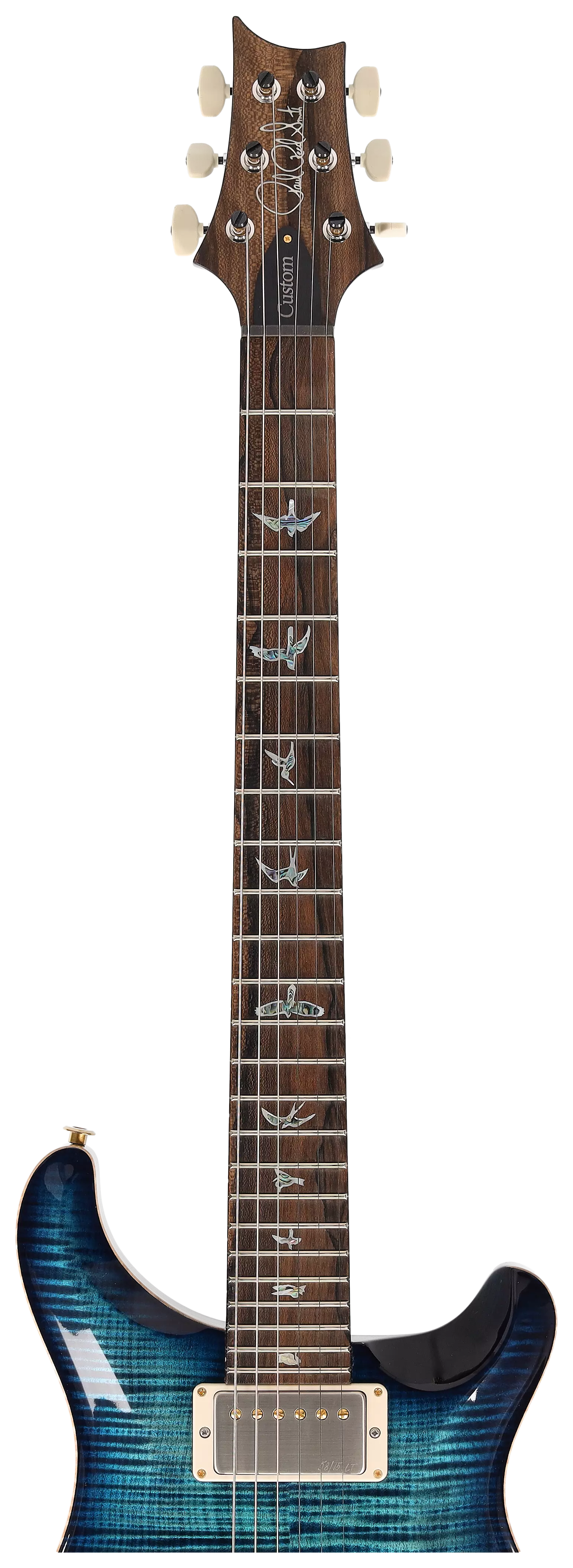 PRS LDT Custom 24 Wood Library Cobalt Blue 9
