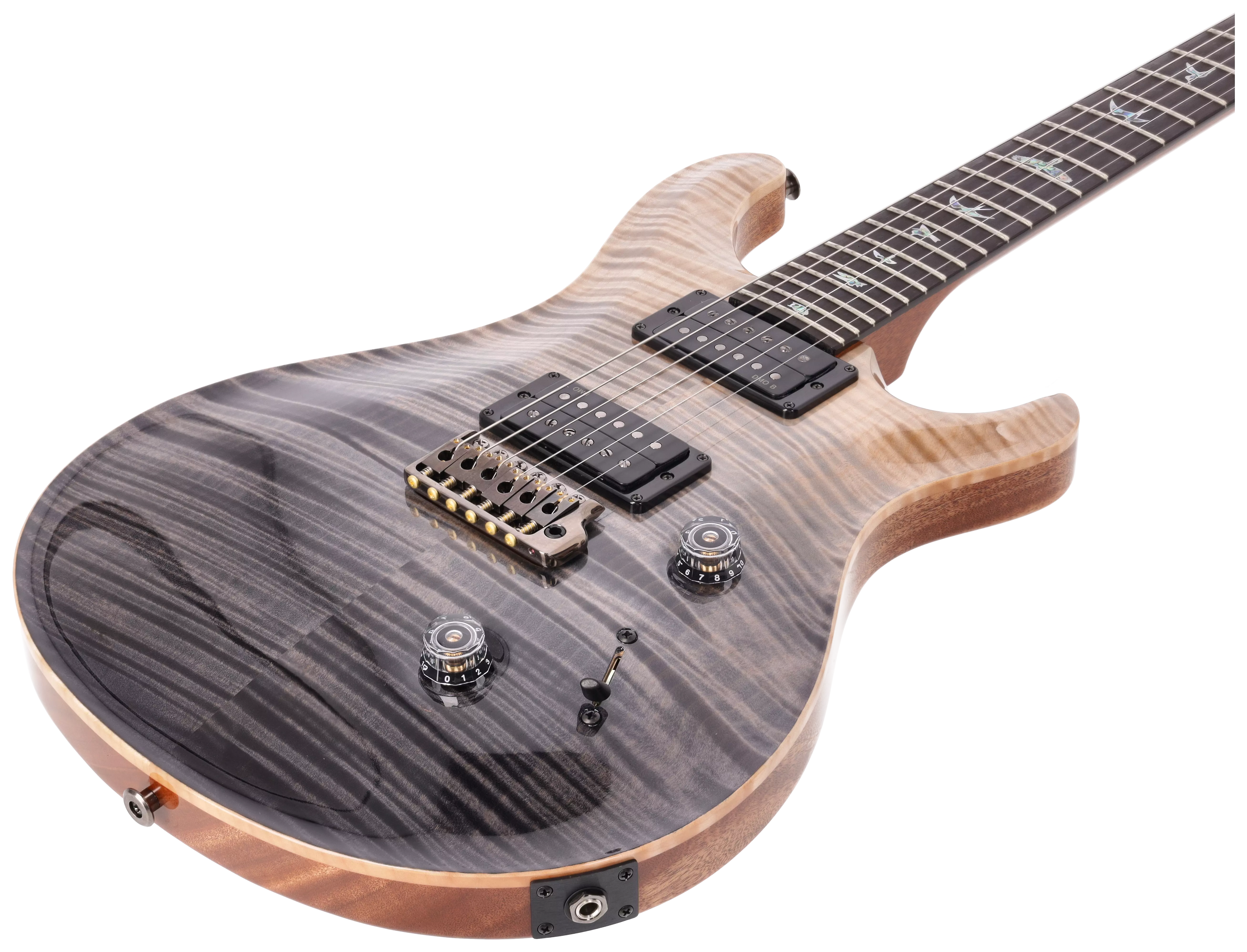 PRS LTD Custom 24 Wood Library Gray Black Fade 10Top # 4