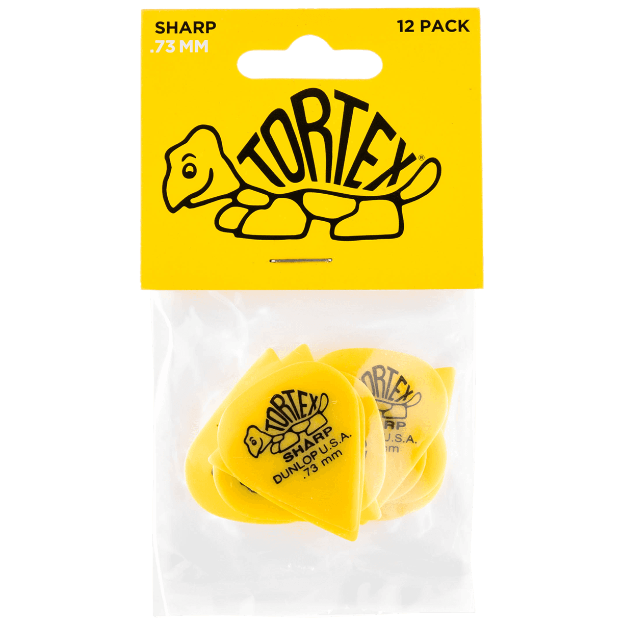 Dunlop Pick Tortex Sharp 0.73 Player's Pack 12 Stück