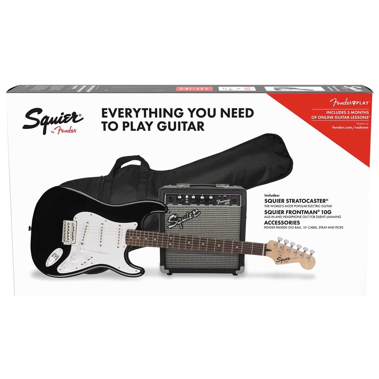 Squier by Fender Stratocaster Pack BLK