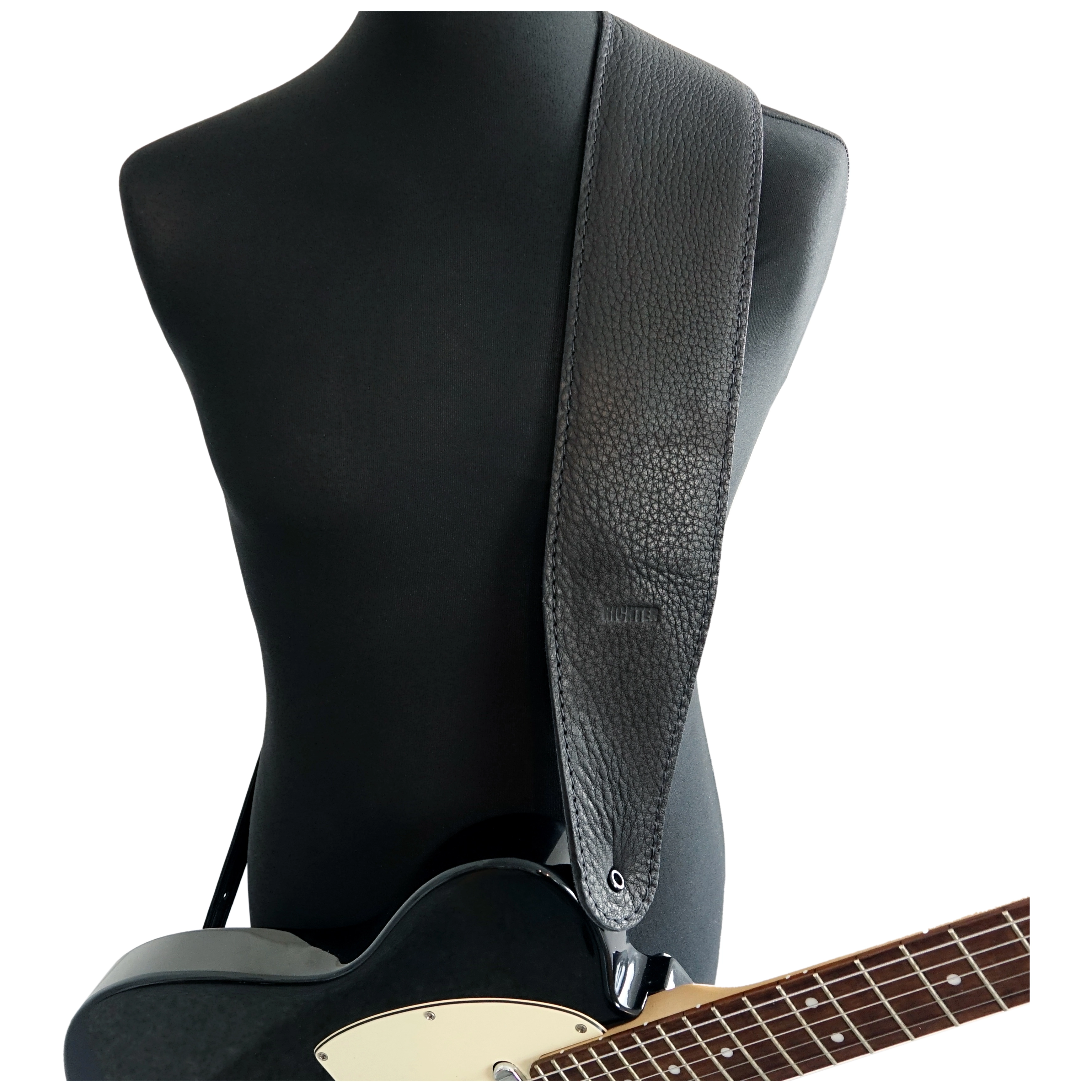 Richter Beavertail Gitarrengurt Bullneck Wild Black 7