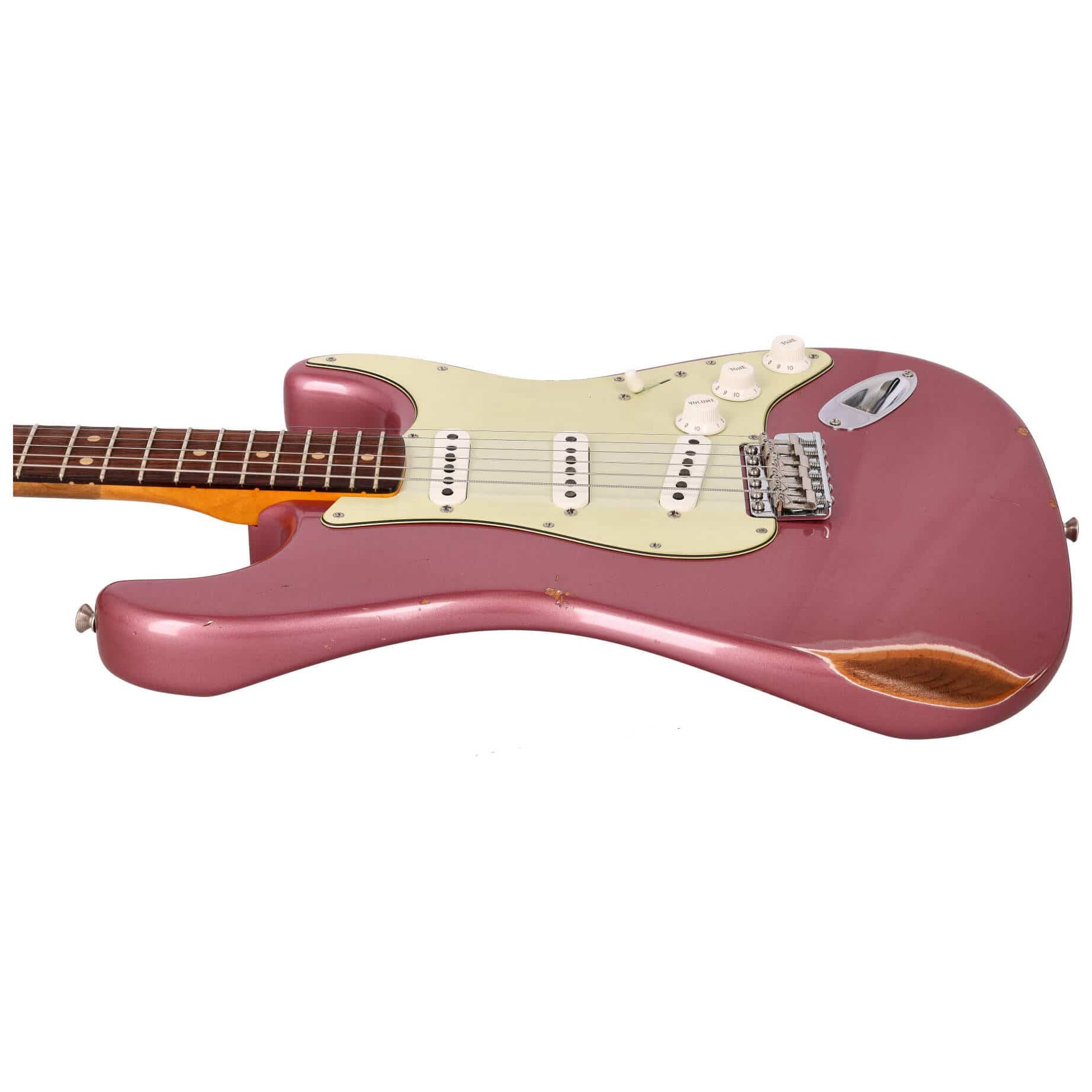 Fender Custom Shop 1963 Stratocaster Relic Aged Burgundy Mist Metallic #1 8